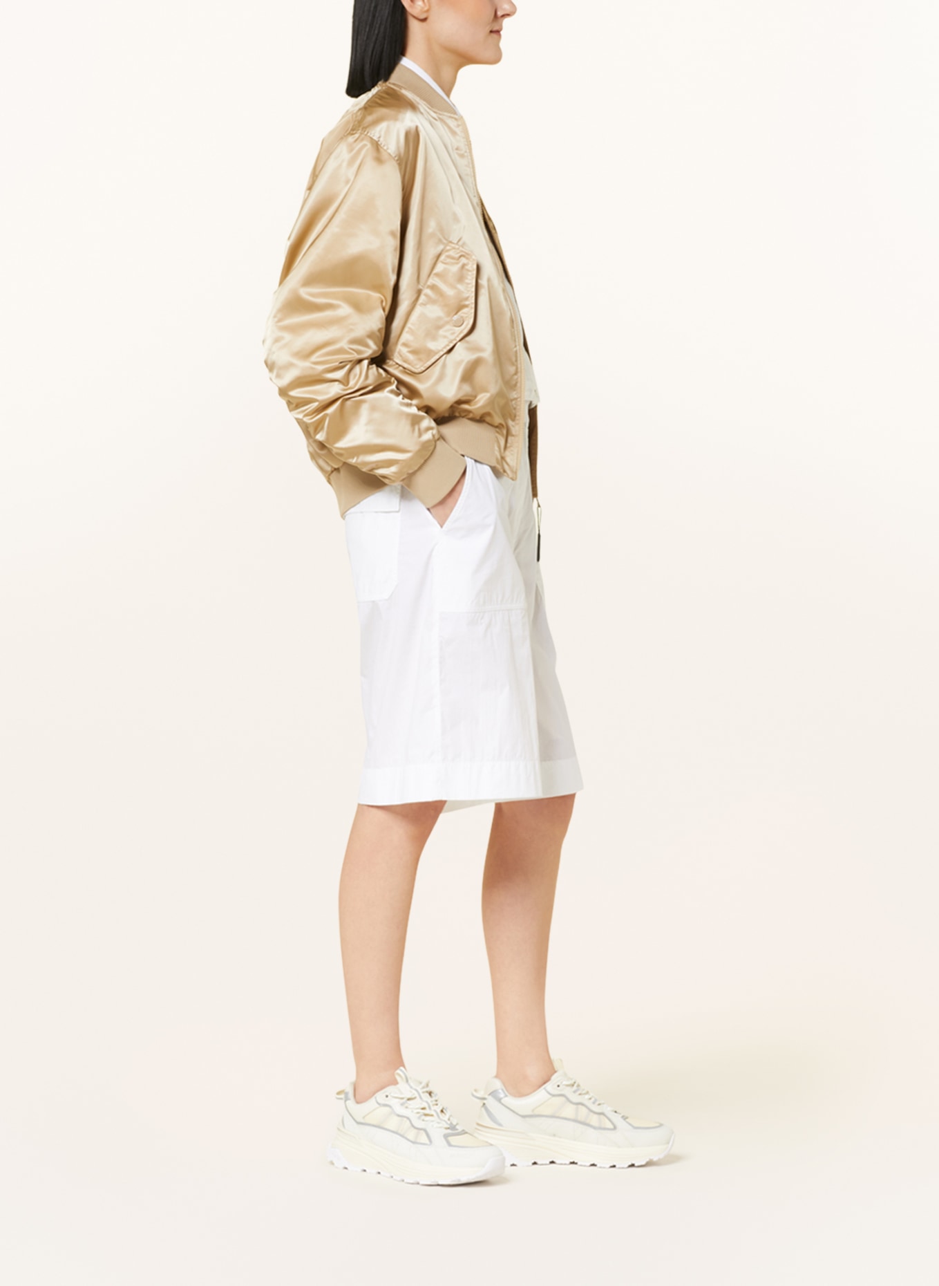 MONCLER Shorts, Color: WHITE (Image 4)