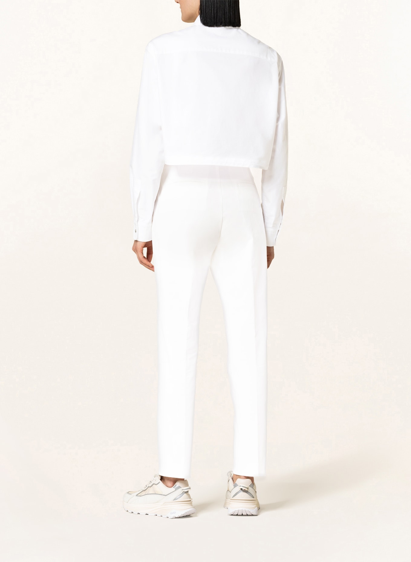 MONCLER Cropped shirt blouse, Color: WHITE (Image 3)