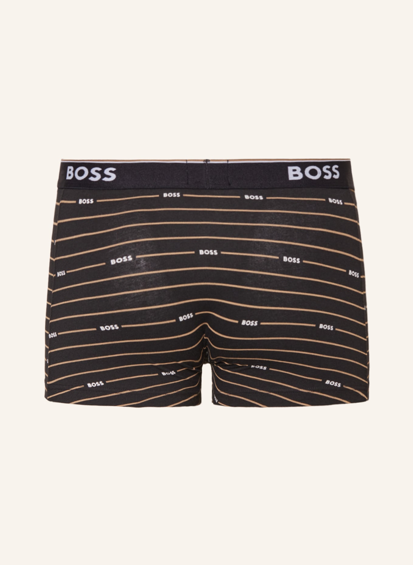 BOSS 3-pack boxer shorts POWER DESIGN, Color: BLACK/ BEIGE (Image 2)