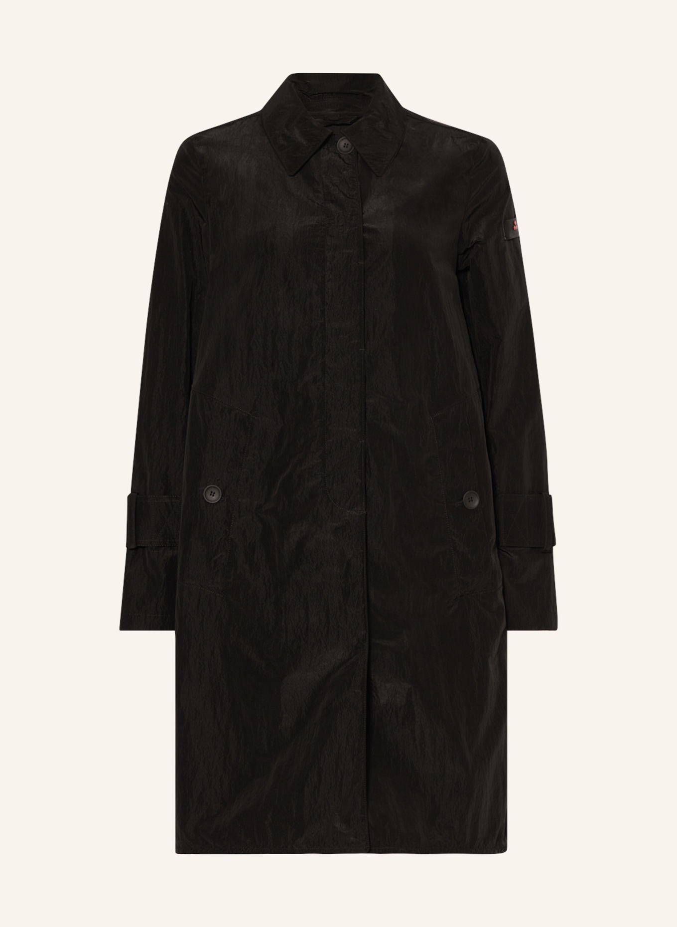 PEUTEREY Trench coat ABEBA, Color: BLACK (Image 1)