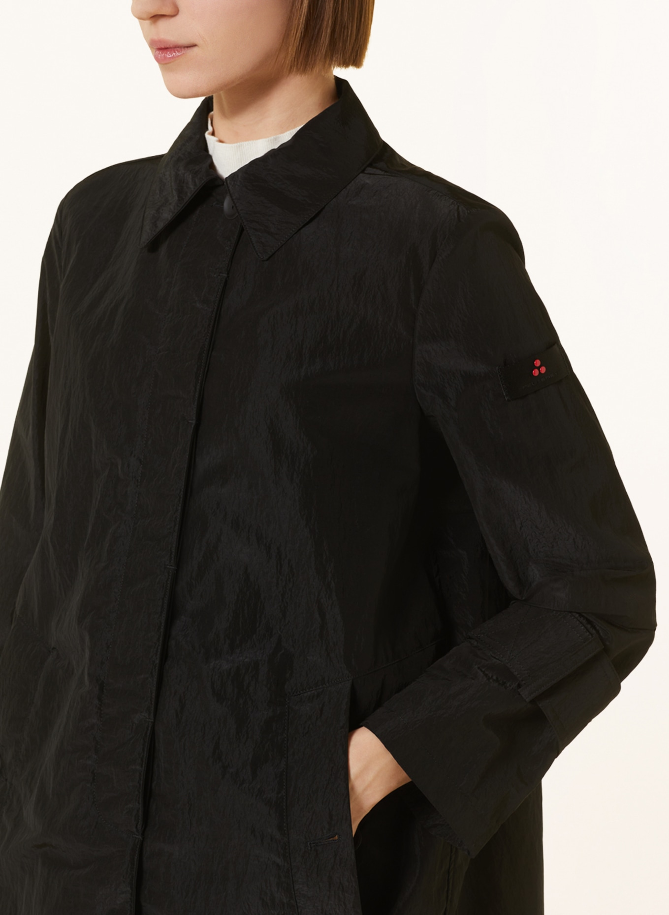 PEUTEREY Trench coat ABEBA, Color: BLACK (Image 4)