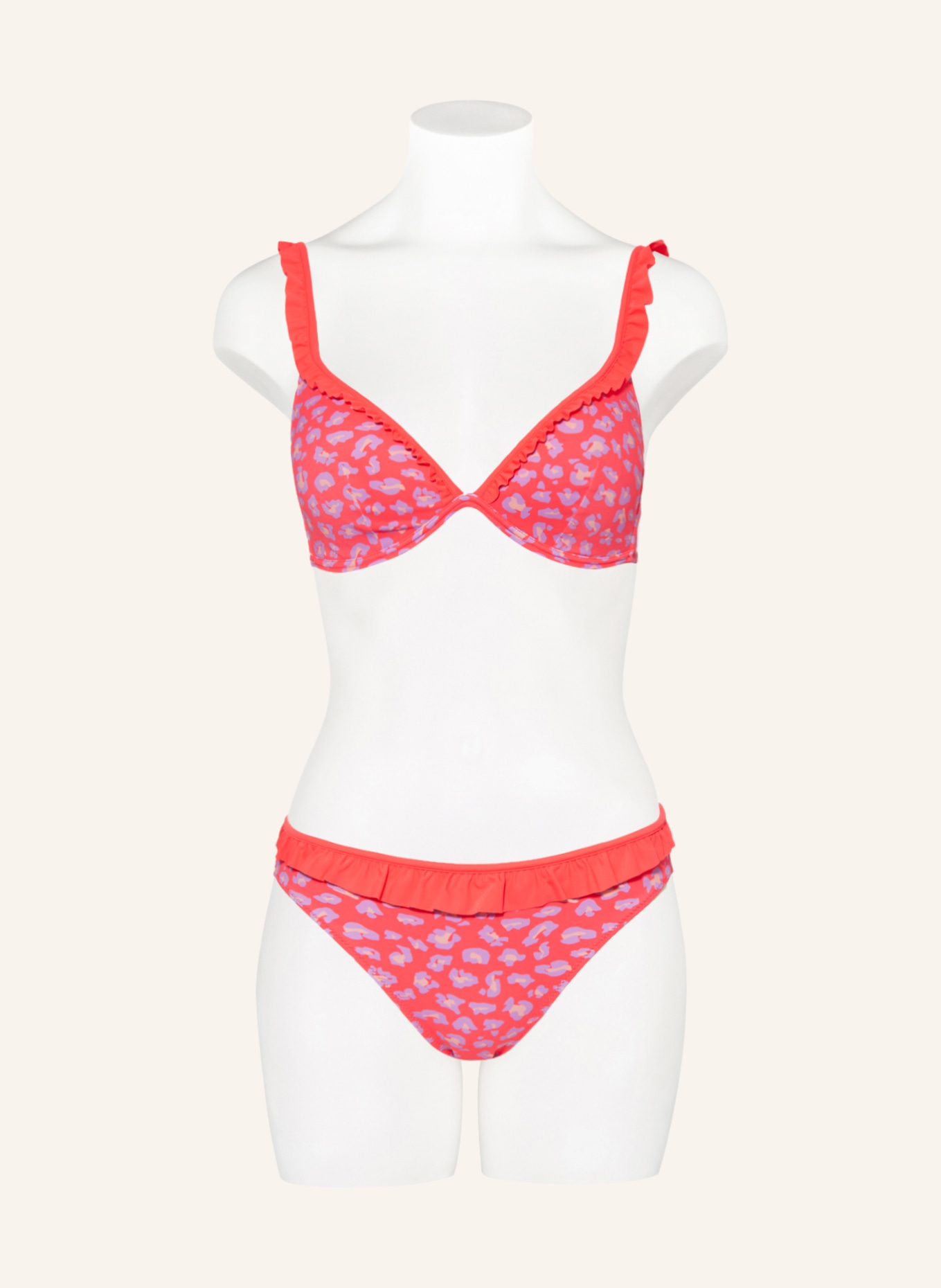 MARIE JO Push-up-Bikini-Top LA GOMERA, Farbe: NEONPINK/ HELLLILA (Bild 2)