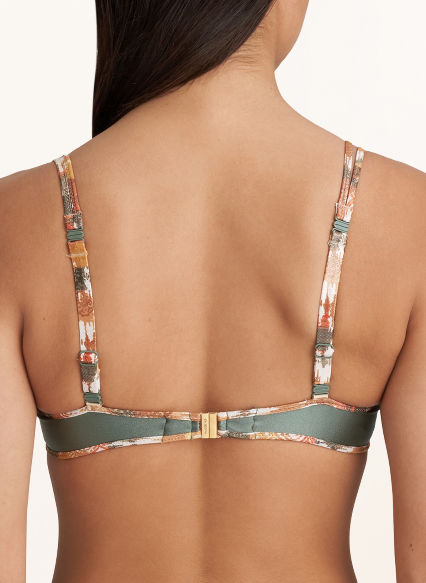 MARIE JO Underwired bikini top CRETE with glitter thread, Color: OLIVE (Image 5)