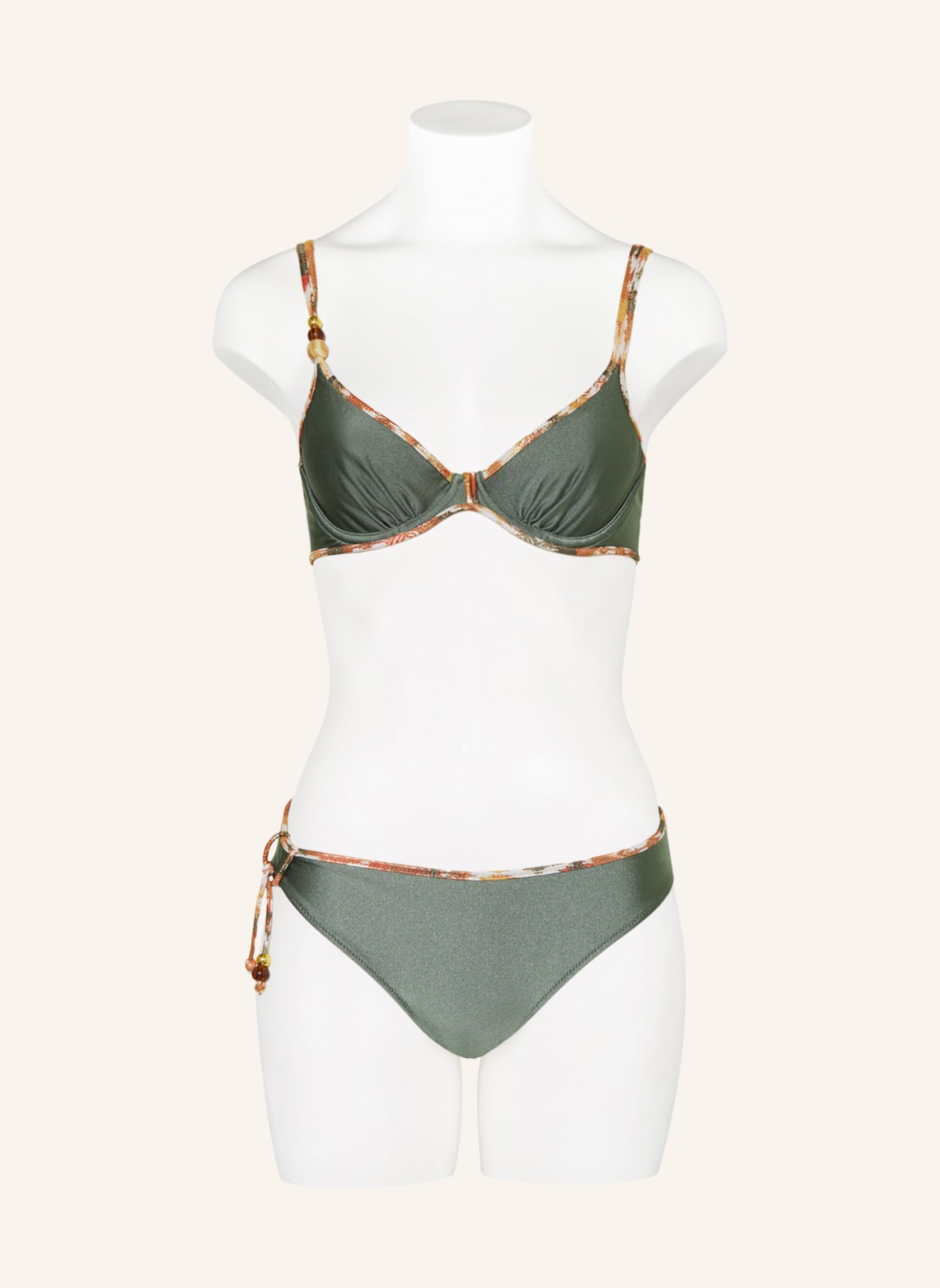 MARIE JO Basic bikini bottoms CRETE, Color: OLIVE (Image 2)
