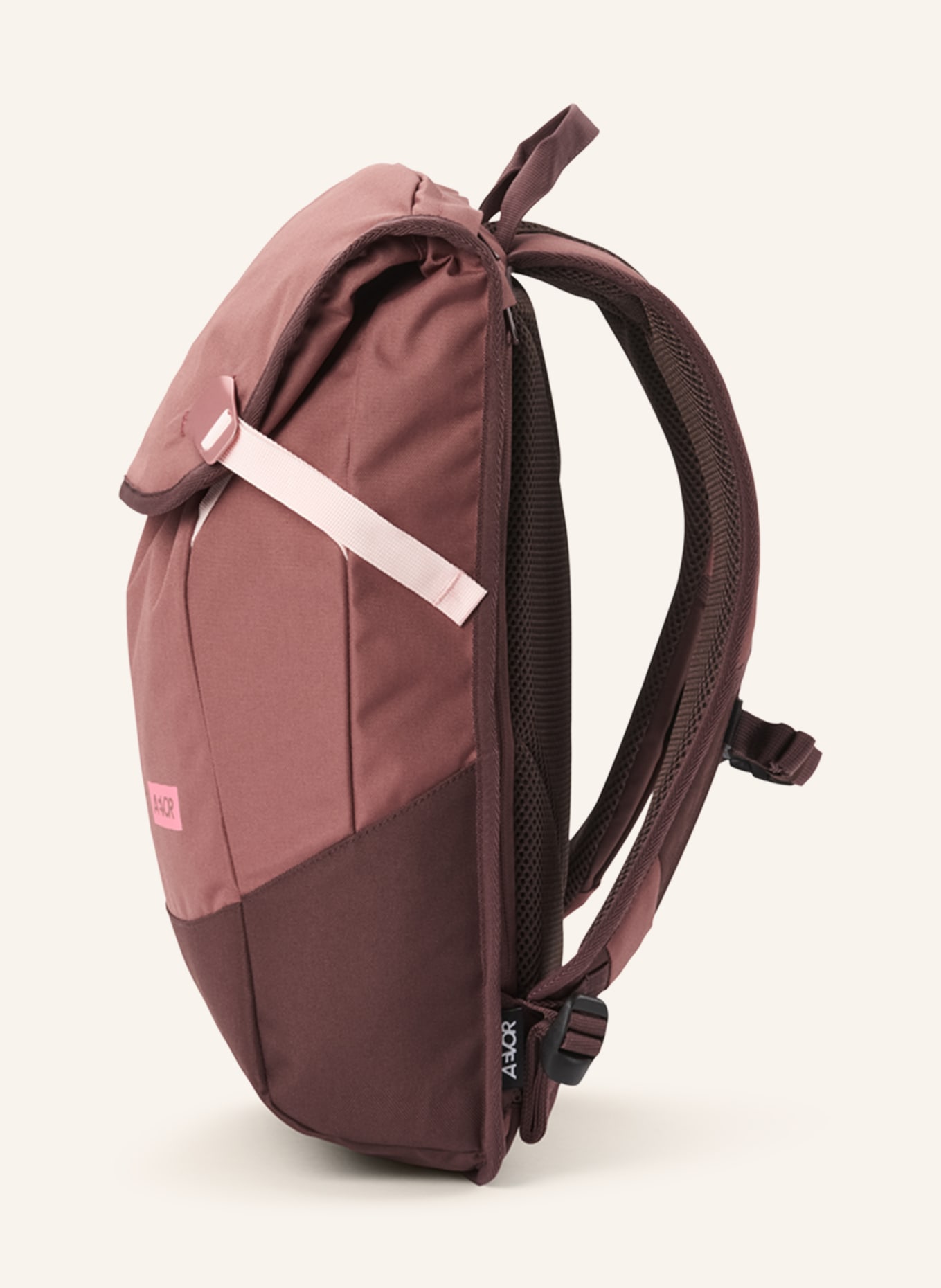 AEVOR Backpack DAYPACK PROOF 18 l with laptop compartment, Color: DUSKY PINK/ DARK BROWN (Image 3)