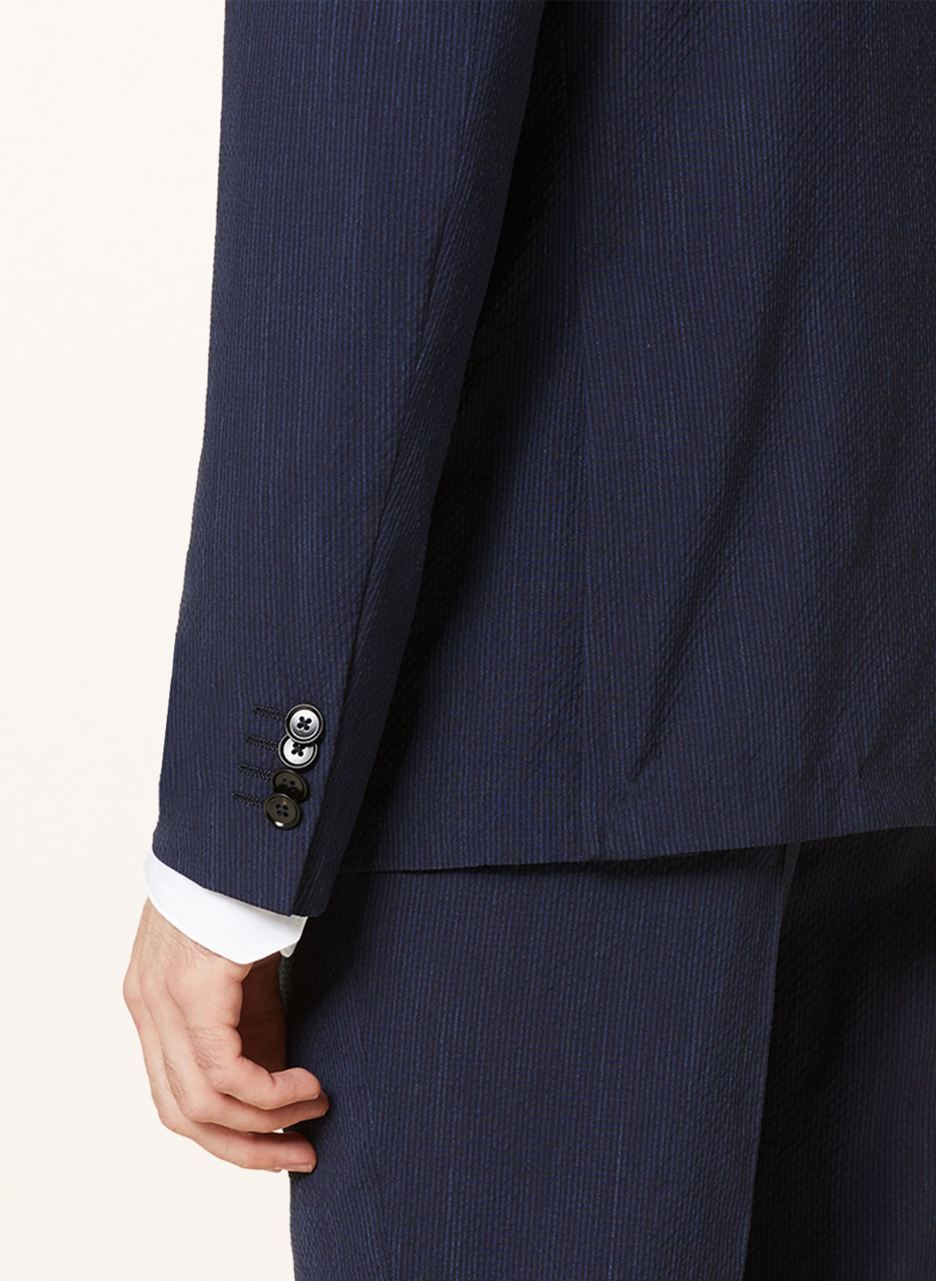 ZEGNA Suit jacket regular fit in merino wool, Color: DARK BLUE (Image 6)