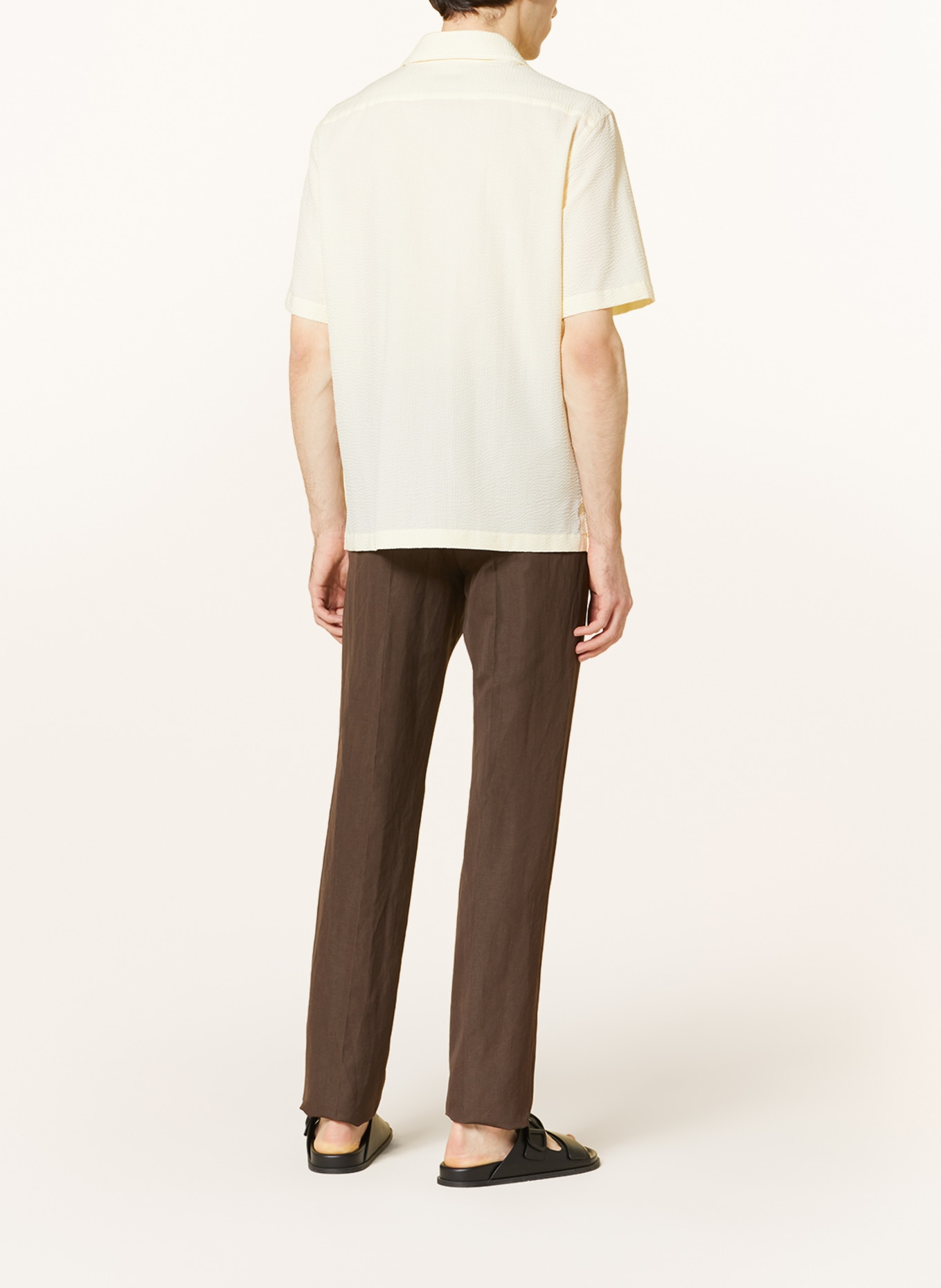 ZEGNA Resort shirt comfort fit, Color: LIGHT YELLOW (Image 3)