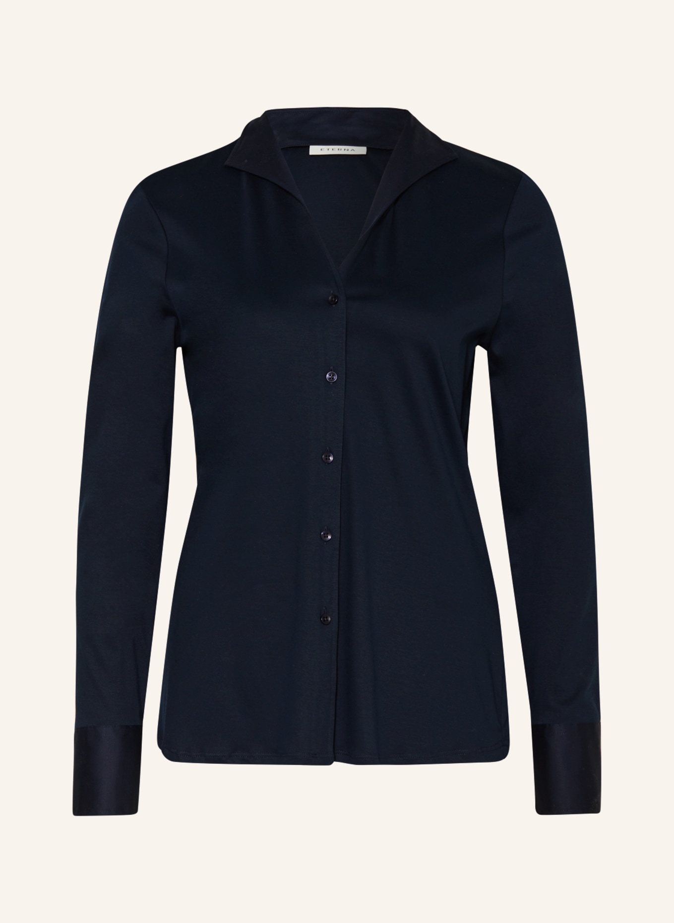 ETERNA Jersey blouse, Color: DARK BLUE (Image 1)