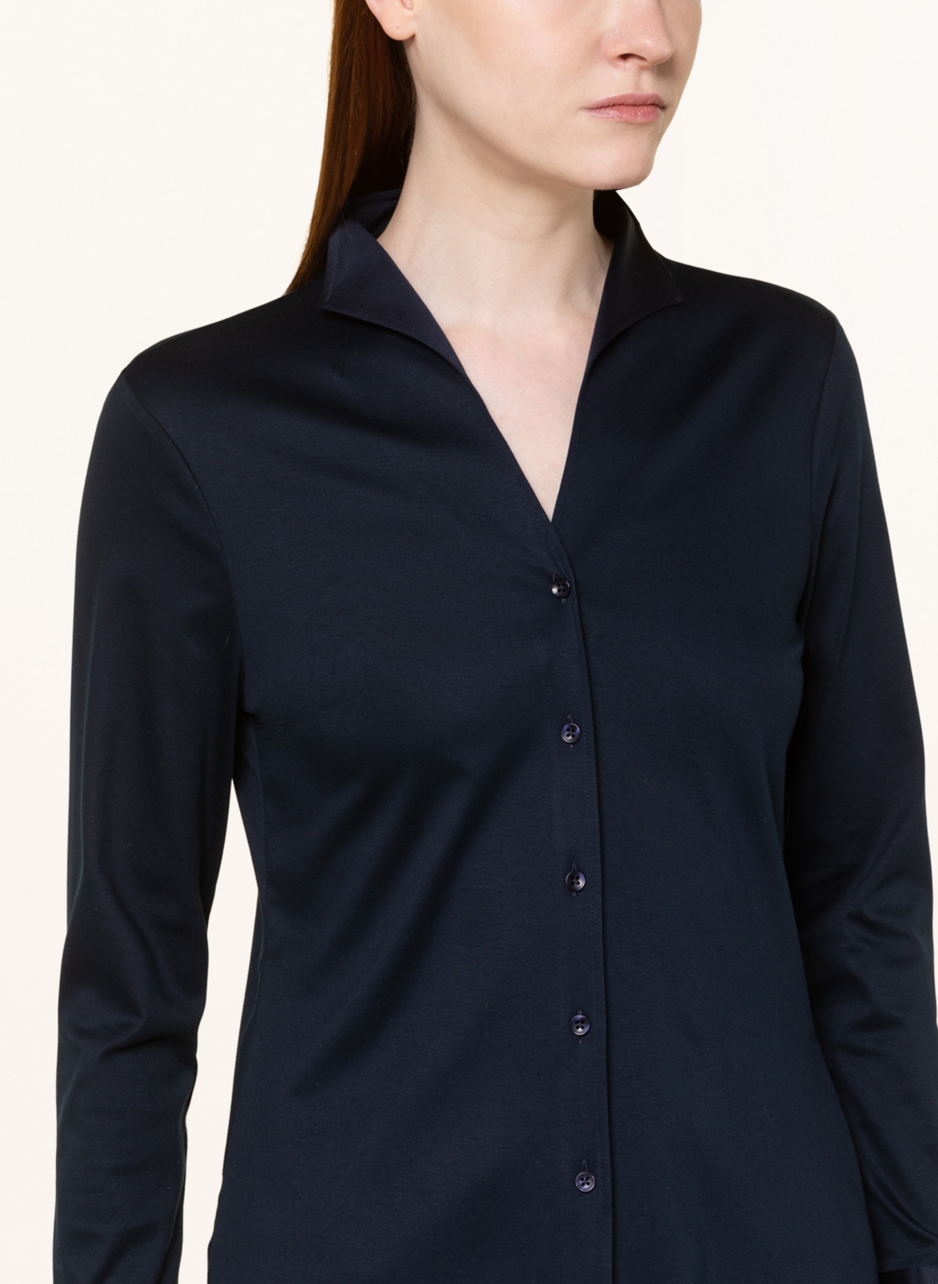 ETERNA Jersey blouse, Color: DARK BLUE (Image 4)