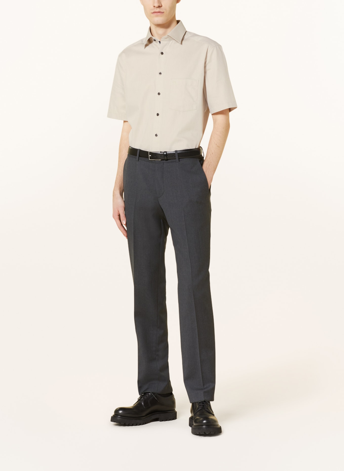 OLYMP Košile s krátkým rukávem Tendenz Modern Fit, Barva: BÉŽOVÁ (Obrázek 2)