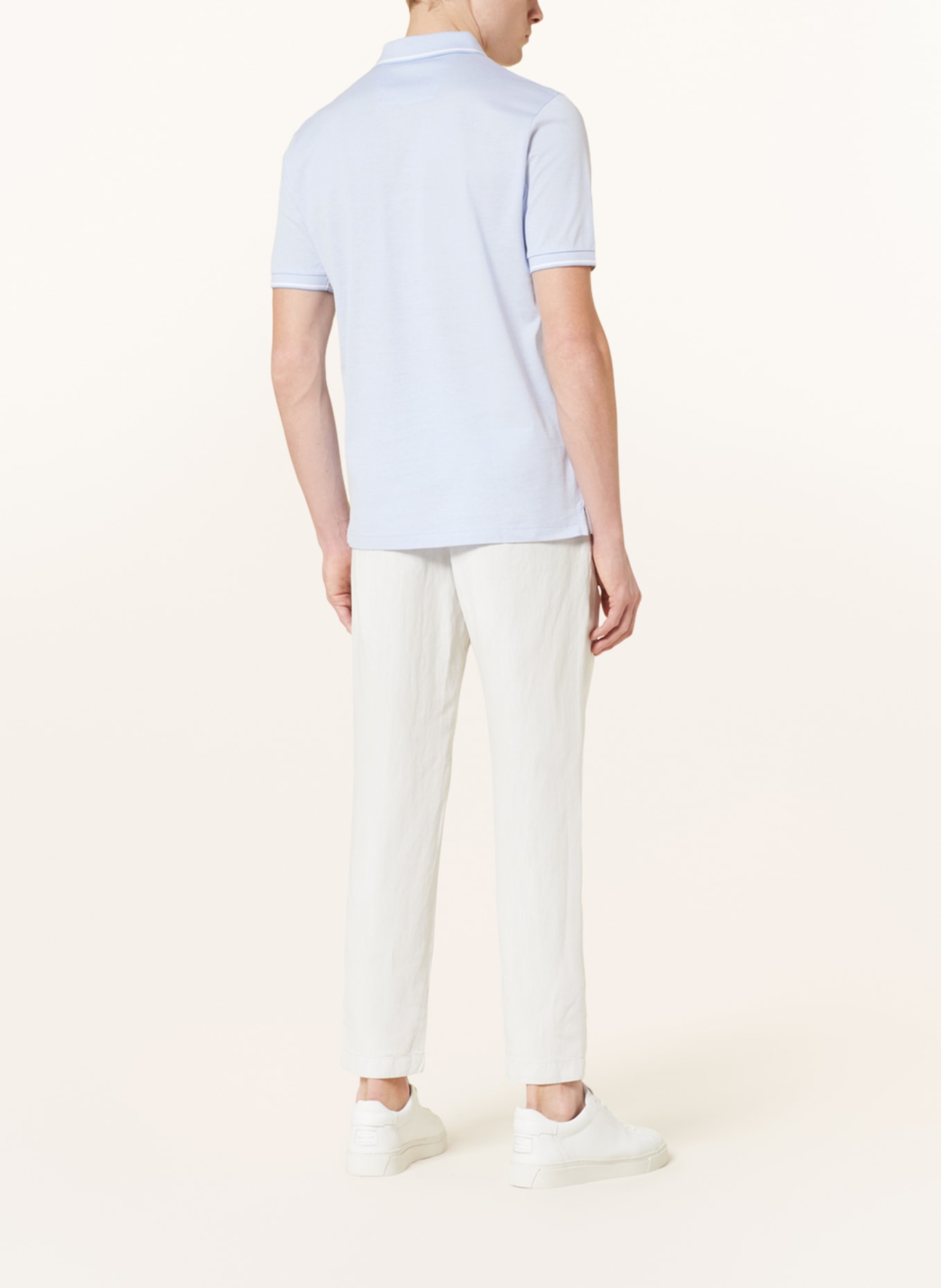 OLYMP Piqué-Poloshirt Modern Fit, Farbe: HELLBLAU (Bild 3)