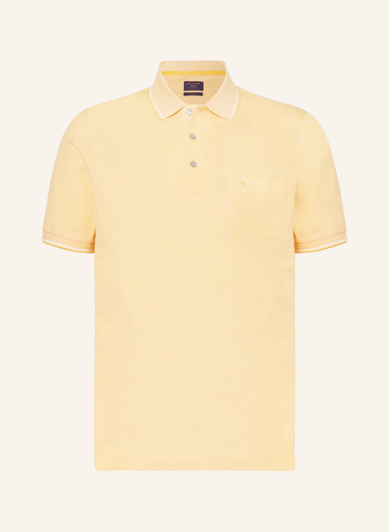 OLYMP Piqué-Poloshirt Modern Fit, Farbe: HELLORANGE (Bild 1)