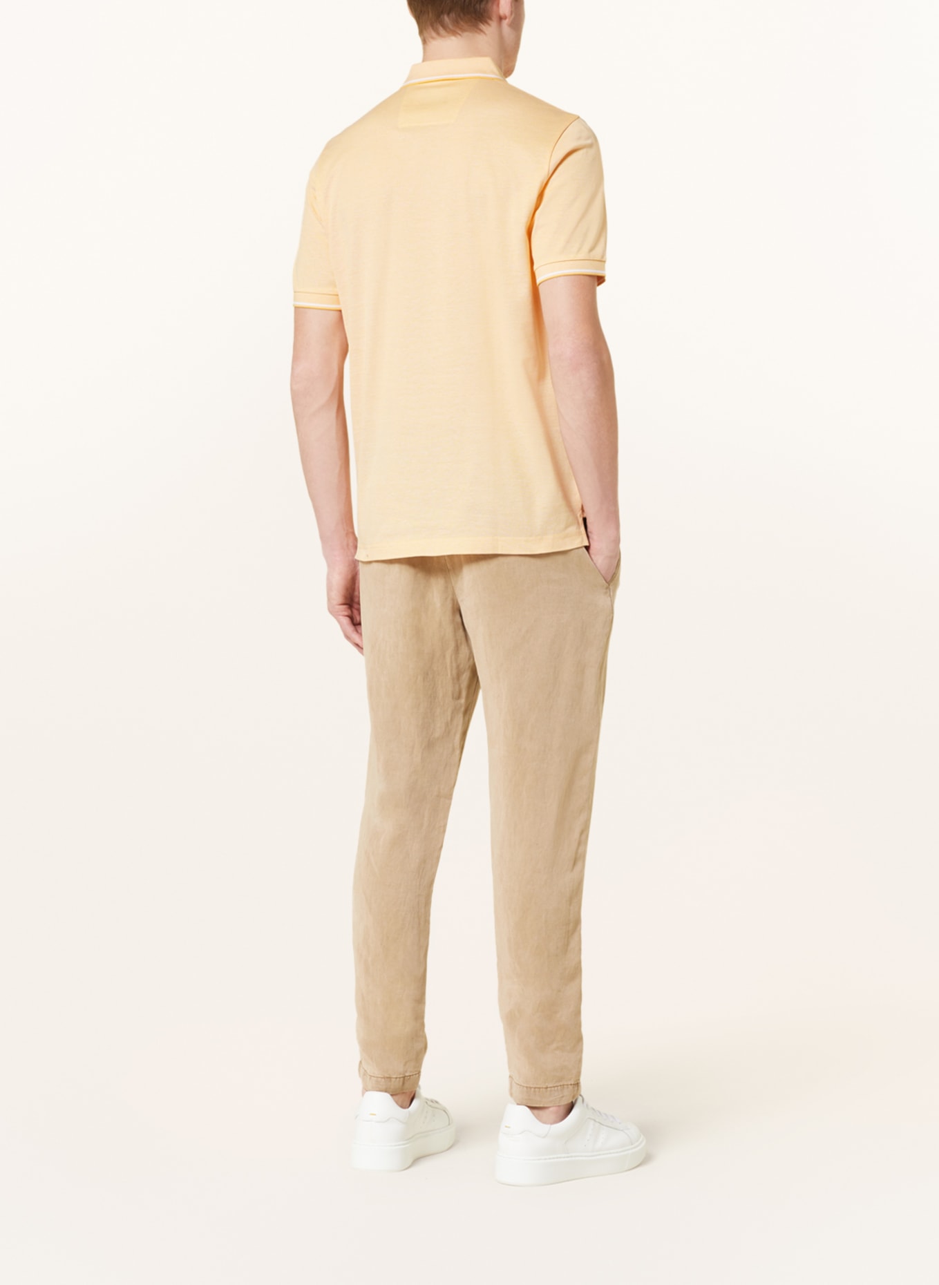 OLYMP Piqué-Poloshirt Modern Fit, Farbe: HELLORANGE (Bild 3)