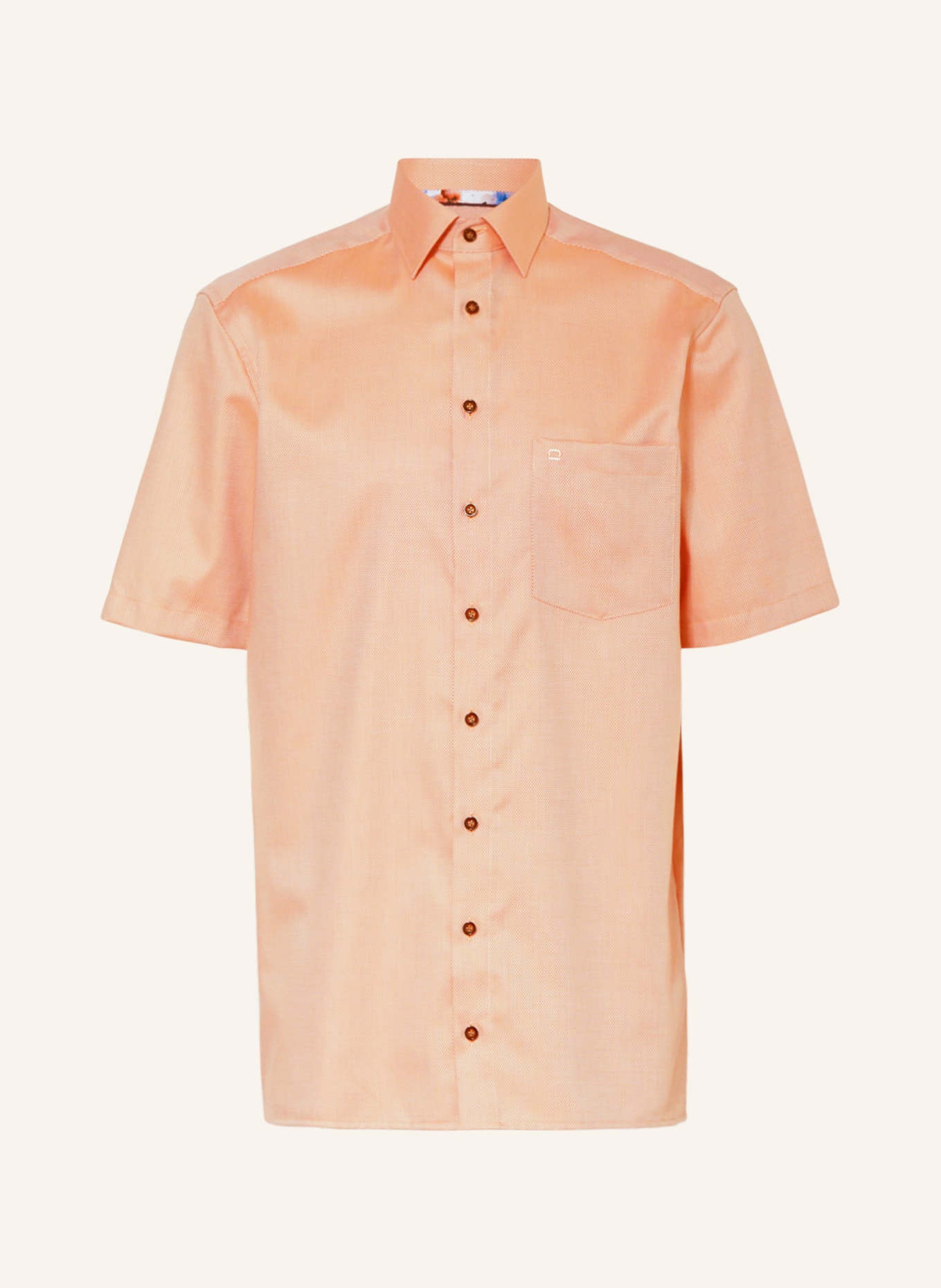OLYMP Košile s krátkým rukávem Luxor Comfort Fit, Barva: LOSOSOVÁ (Obrázek 1)