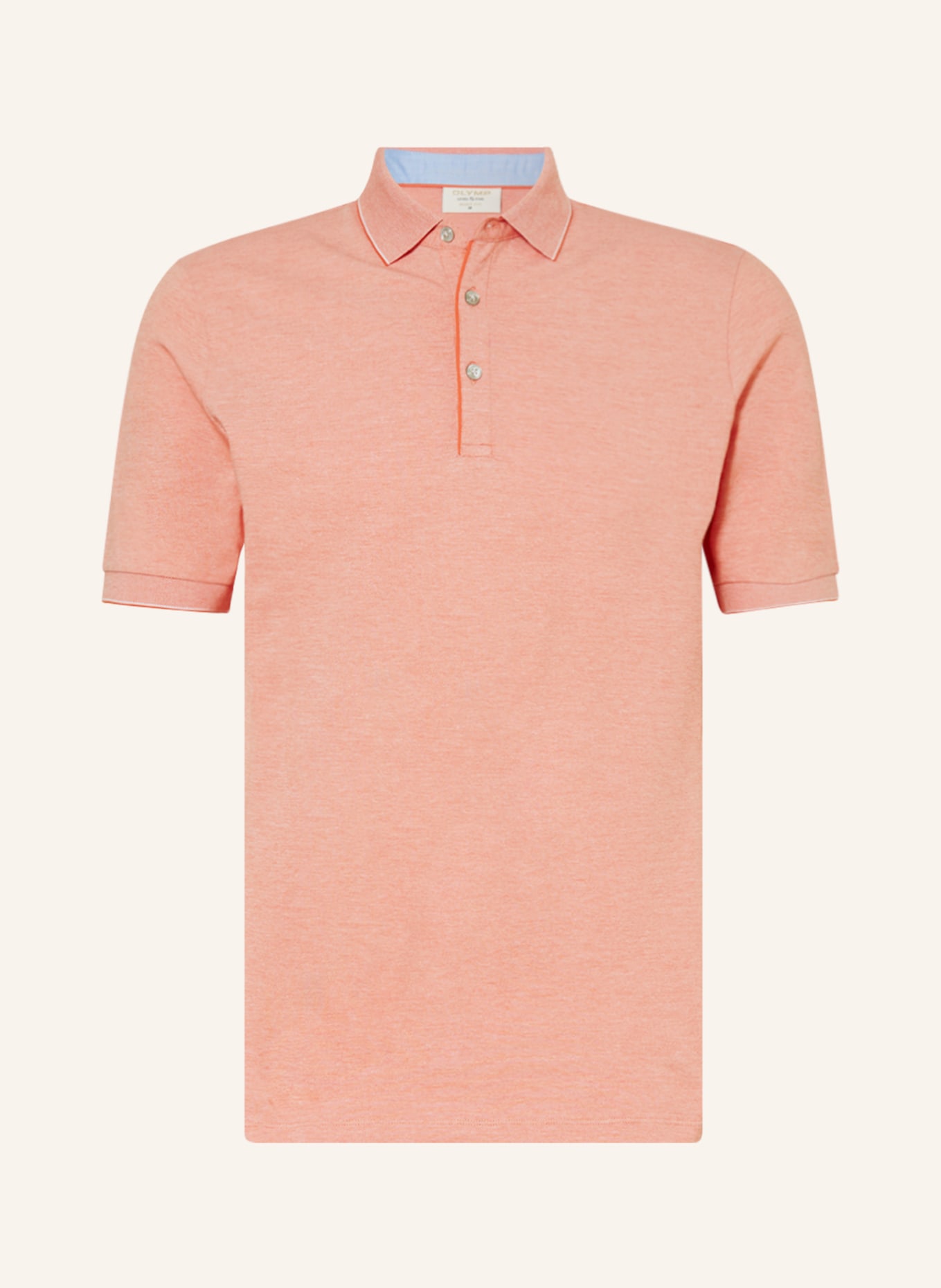 OLYMP Jersey-Poloshirt, Farbe: HELLROT (Bild 1)