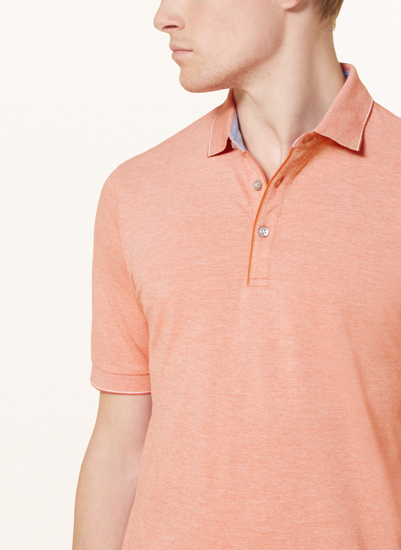 OLYMP Jersey-Poloshirt, Farbe: HELLROT (Bild 4)