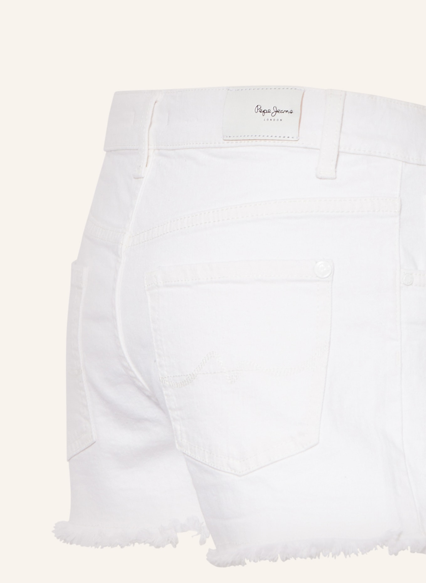 Jeans Jeansshorts weiss in Pepe
