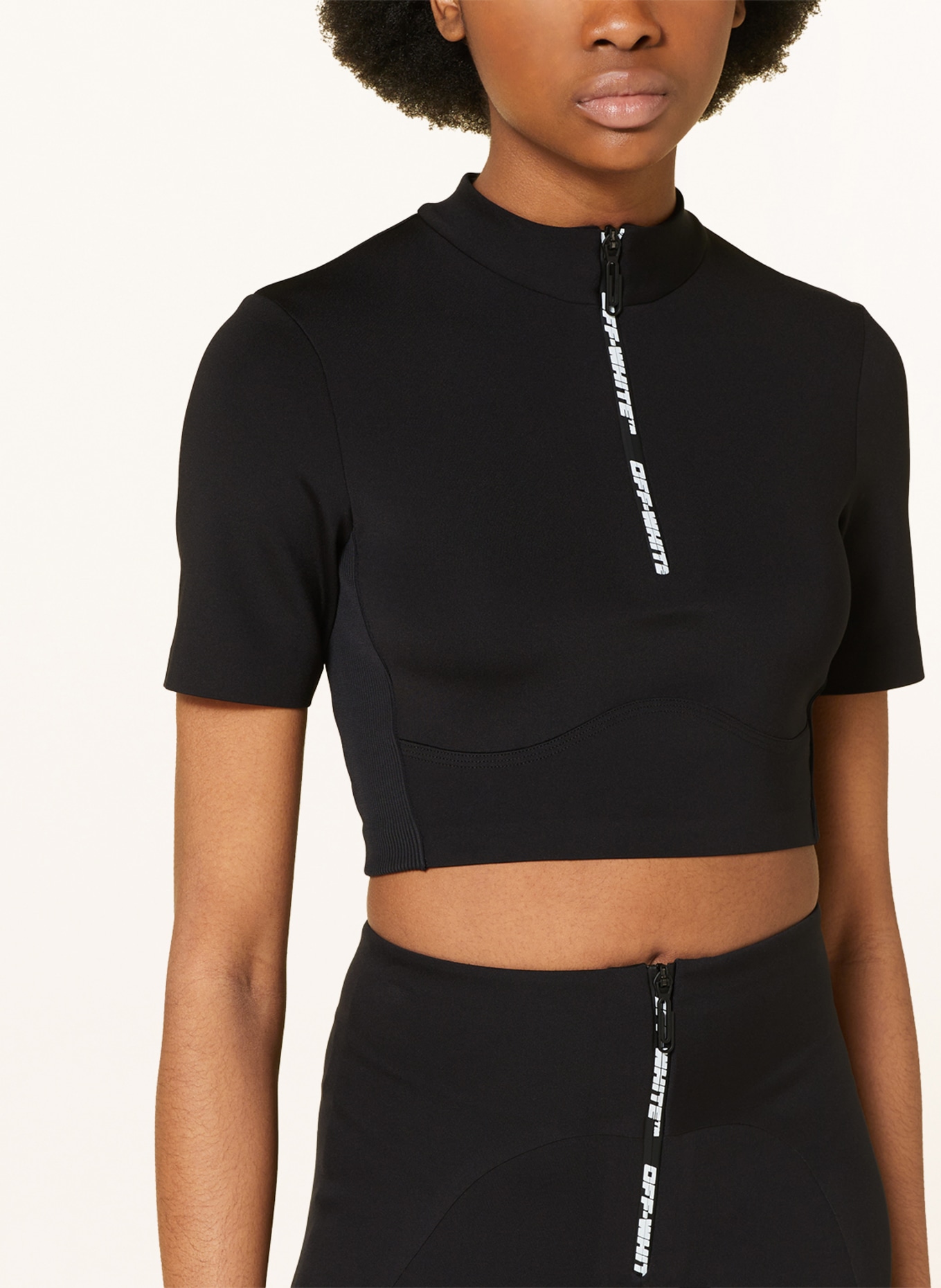 Off-White Cropped shirt, Color: BLACK (Image 4)
