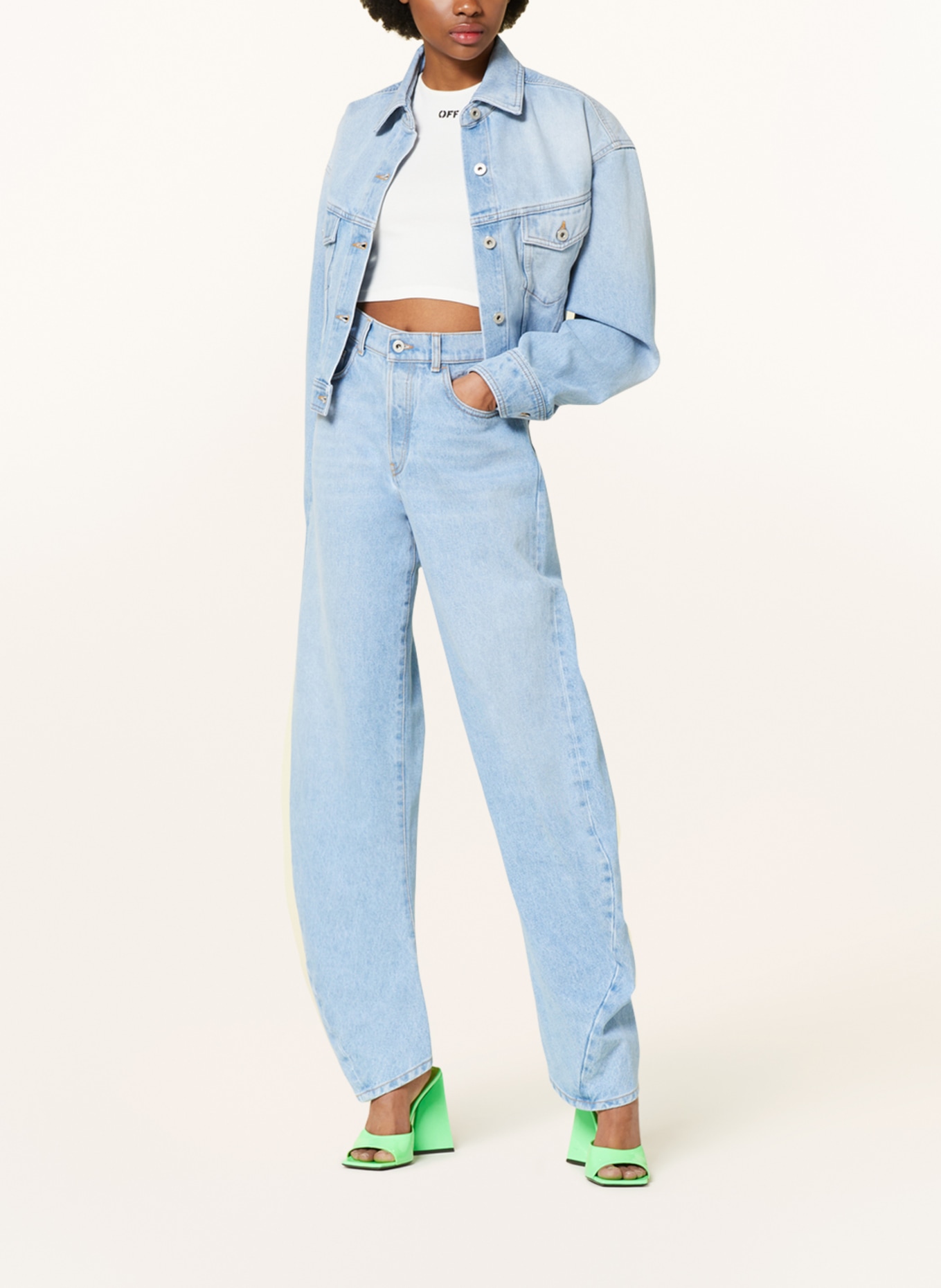 Off-White Straight jeans, Color: 4000 LIGHT BLUE (Image 2)
