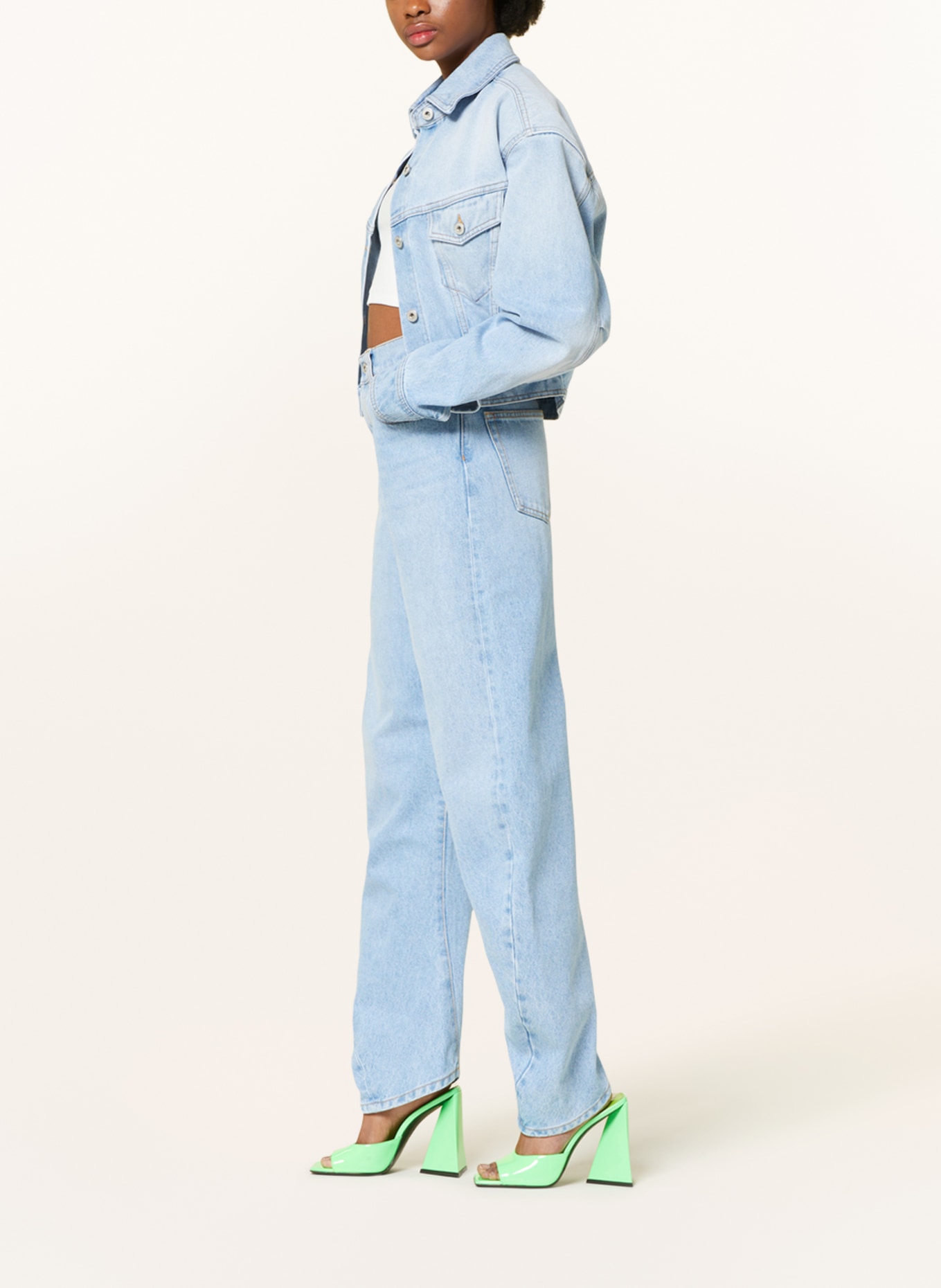 Off-White Straight jeans, Color: 4000 LIGHT BLUE (Image 4)