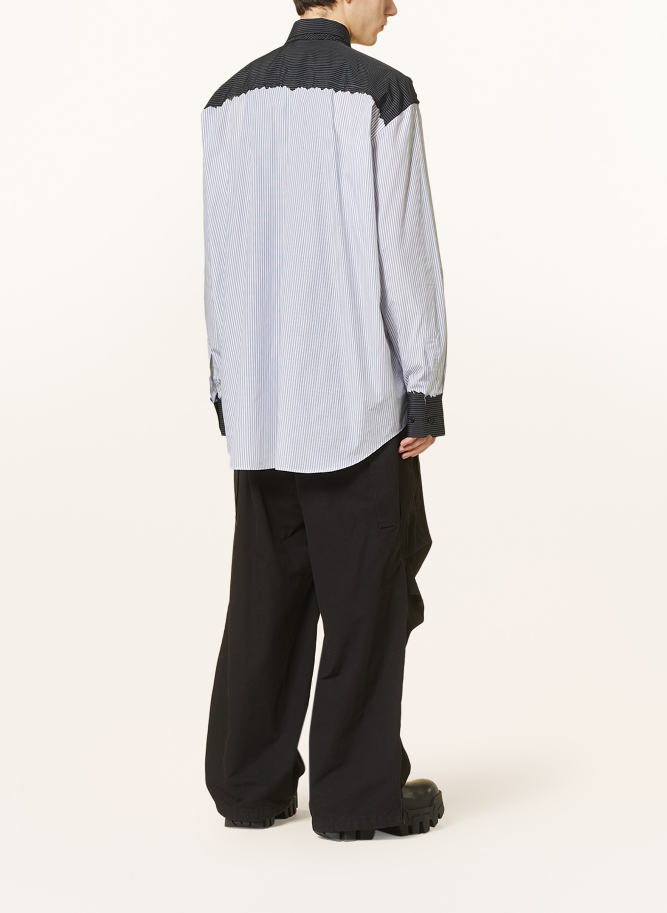 VETEMENTS Oversized shirt comfort fit, Color: WHITE/ BLACK (Image 3)