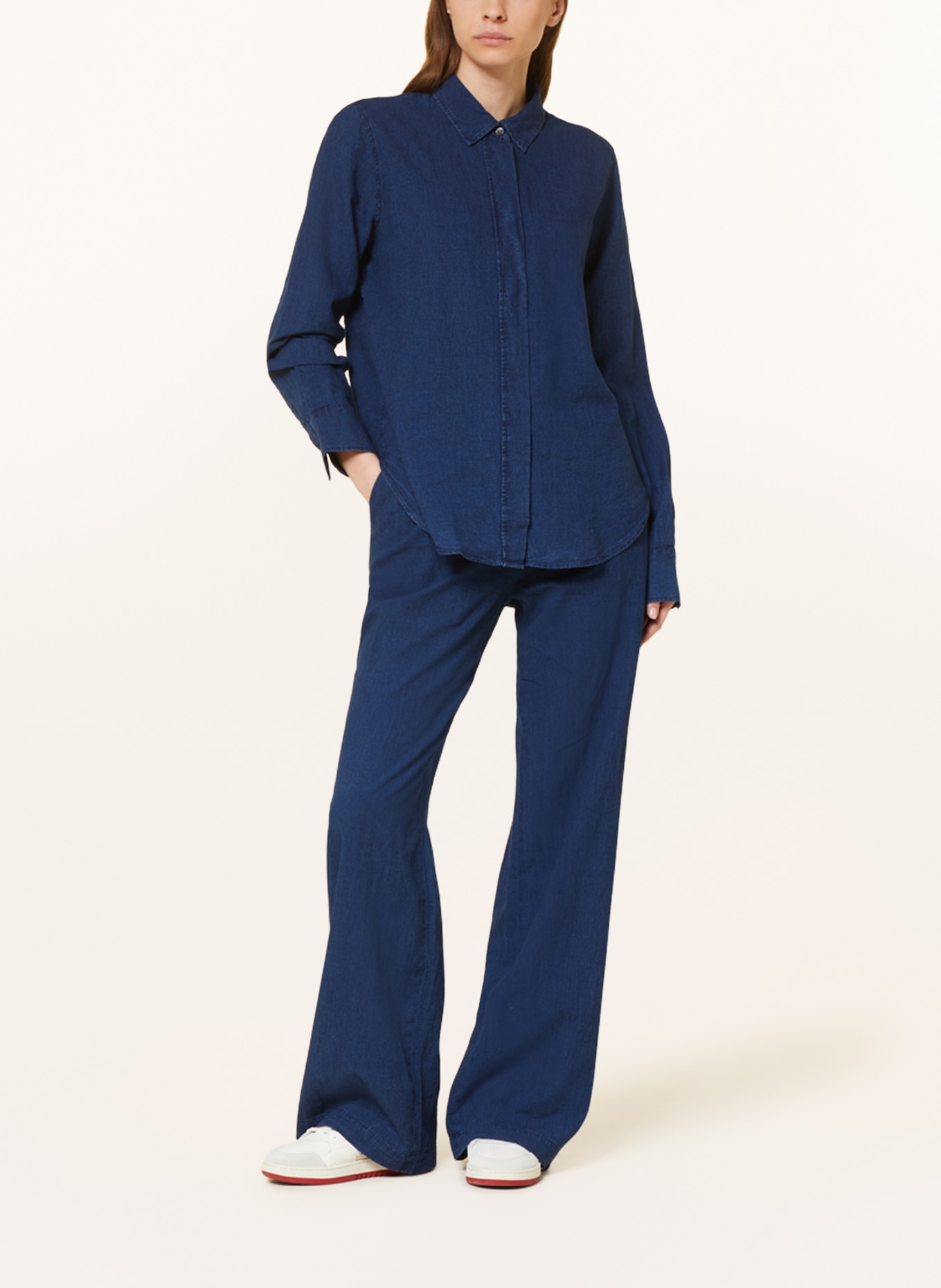 CLOSED Wide leg trousers WINONA in denim look, Color: DARK BLUE (Image 2)