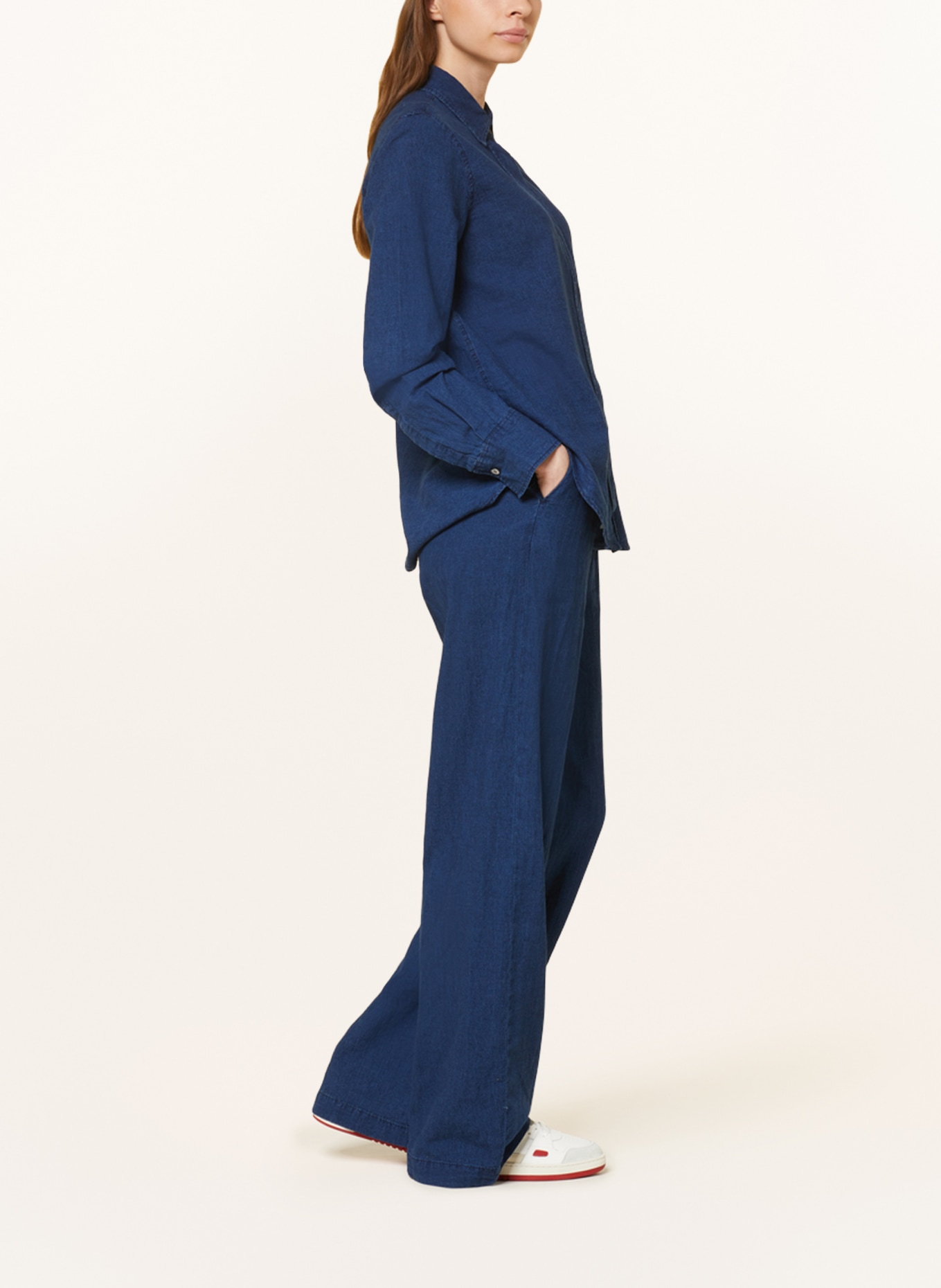 CLOSED Marlene kalhoty WINONA v džínovém vzhledu, Barva: TMAVĚ MODRÁ (Obrázek 4)