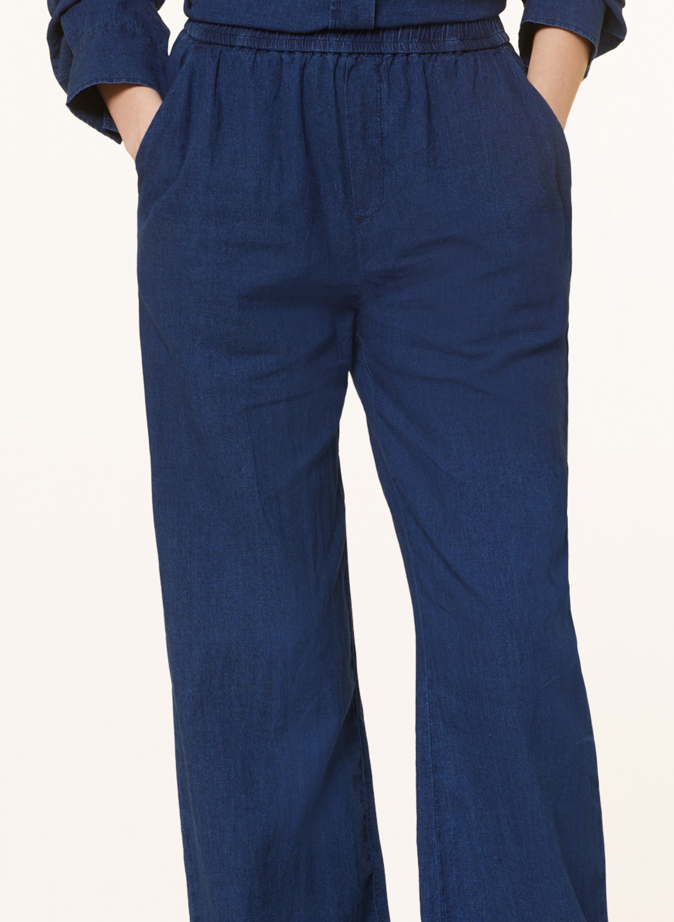 CLOSED Wide leg trousers WINONA in denim look, Color: DARK BLUE (Image 5)