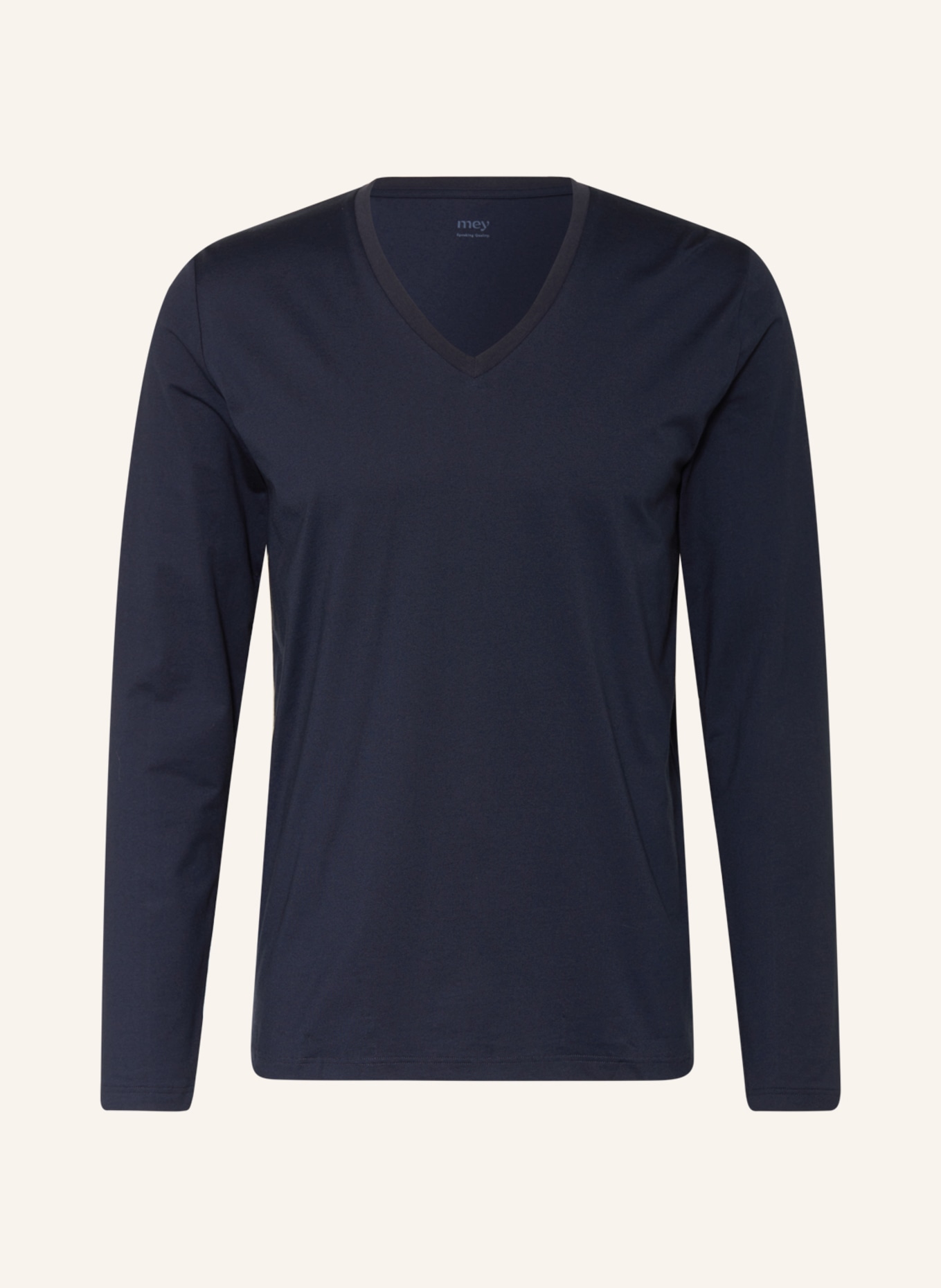 mey Pajama shirt series DRY COTTON COLOUR, Color: DARK BLUE (Image 1)