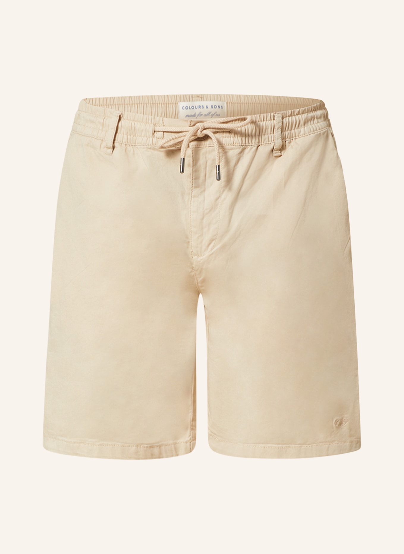 COLOURS & SONS Shorts, Color: BEIGE (Image 1)