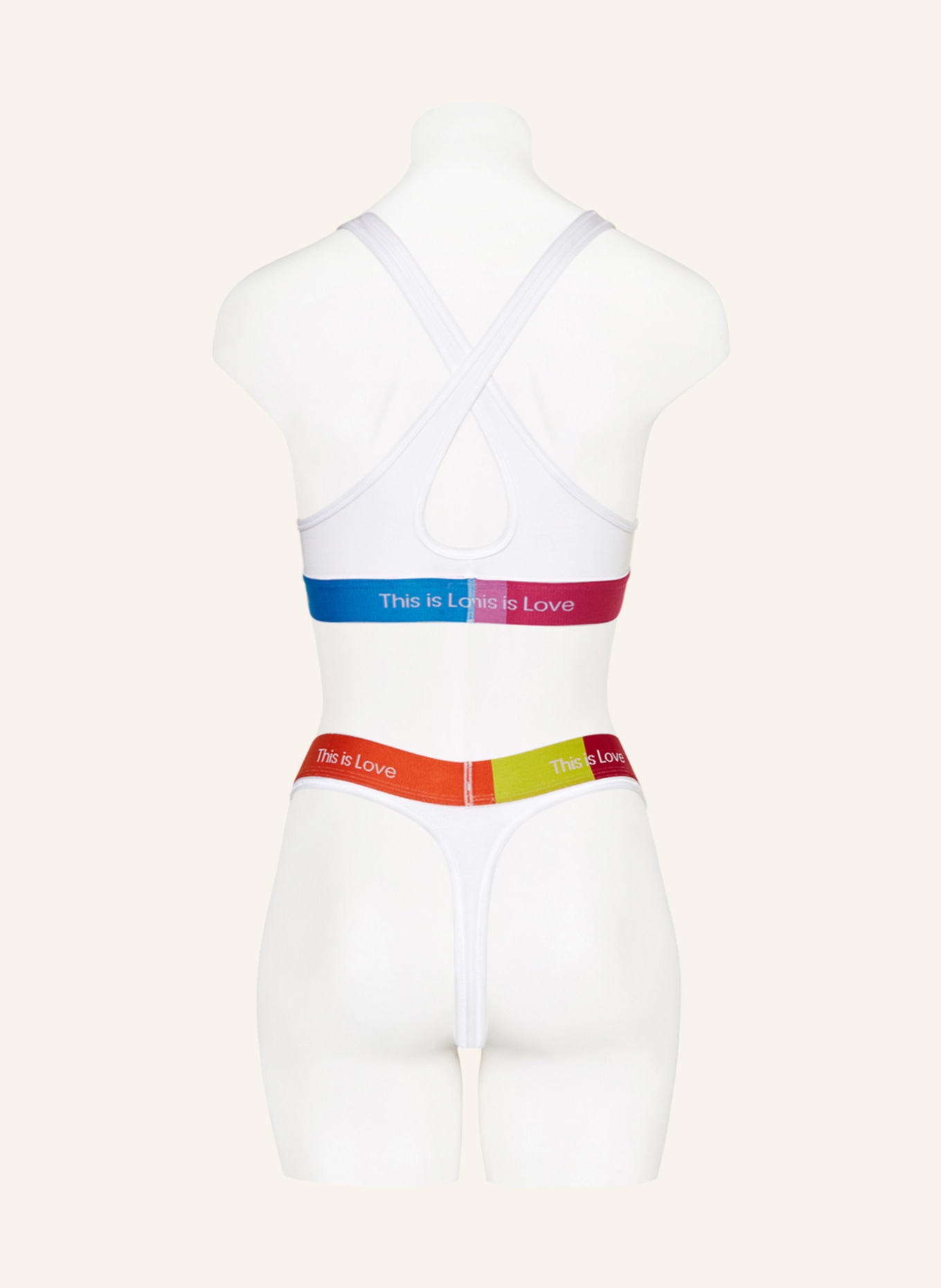 Calvin Klein String PRIDE, Farbe: WEISS/ ORANGE/ GELB (Bild 3)