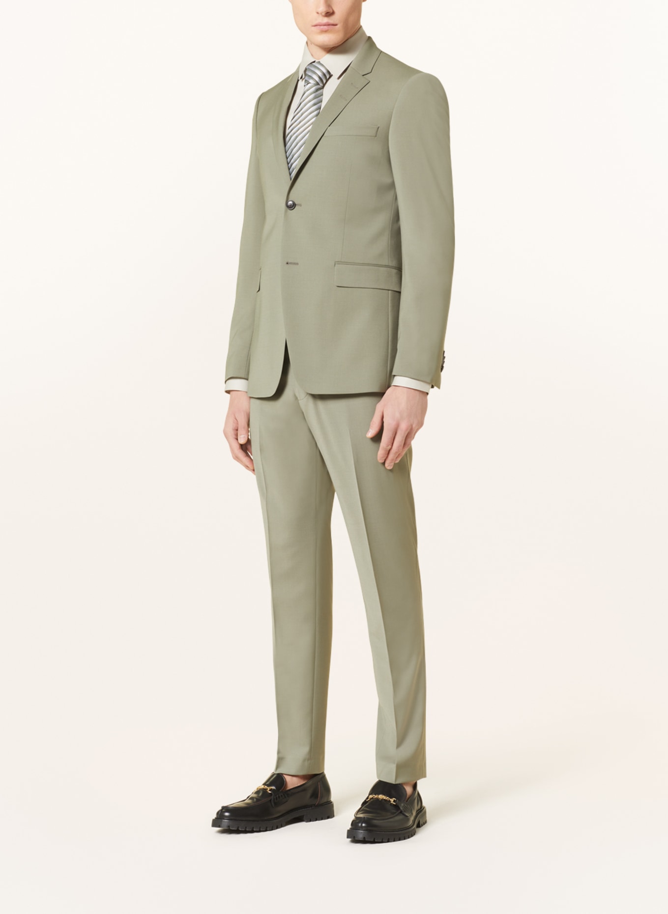 TIGER OF SWEDEN Spodnie garniturowe TENUTAS extra slim fit, Kolor: JASNOZIELONY (Obrazek 2)