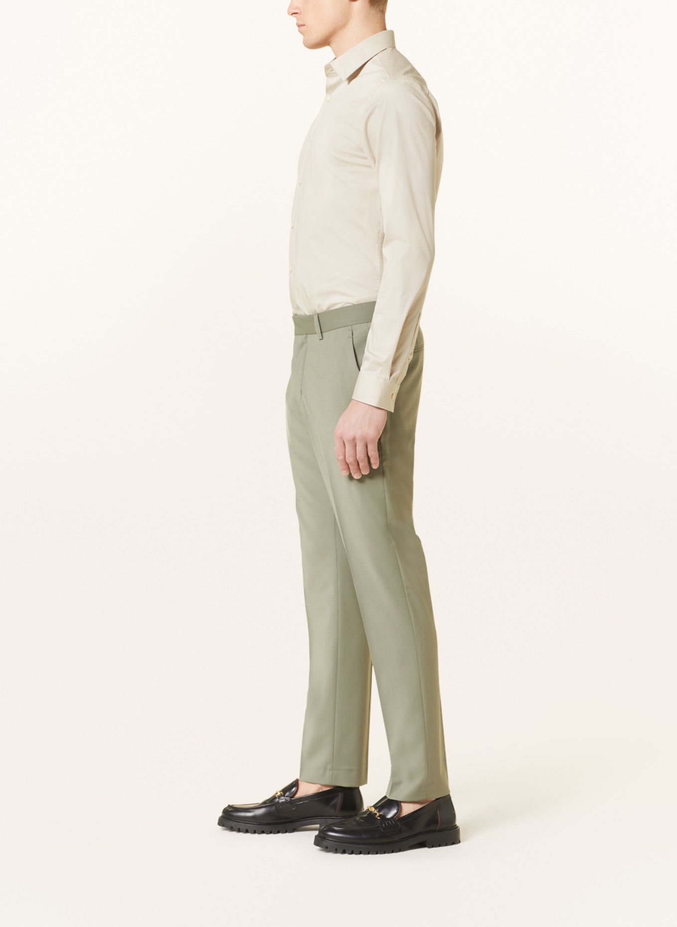TIGER OF SWEDEN Spodnie garniturowe TENUTAS extra slim fit, Kolor: JASNOZIELONY (Obrazek 5)