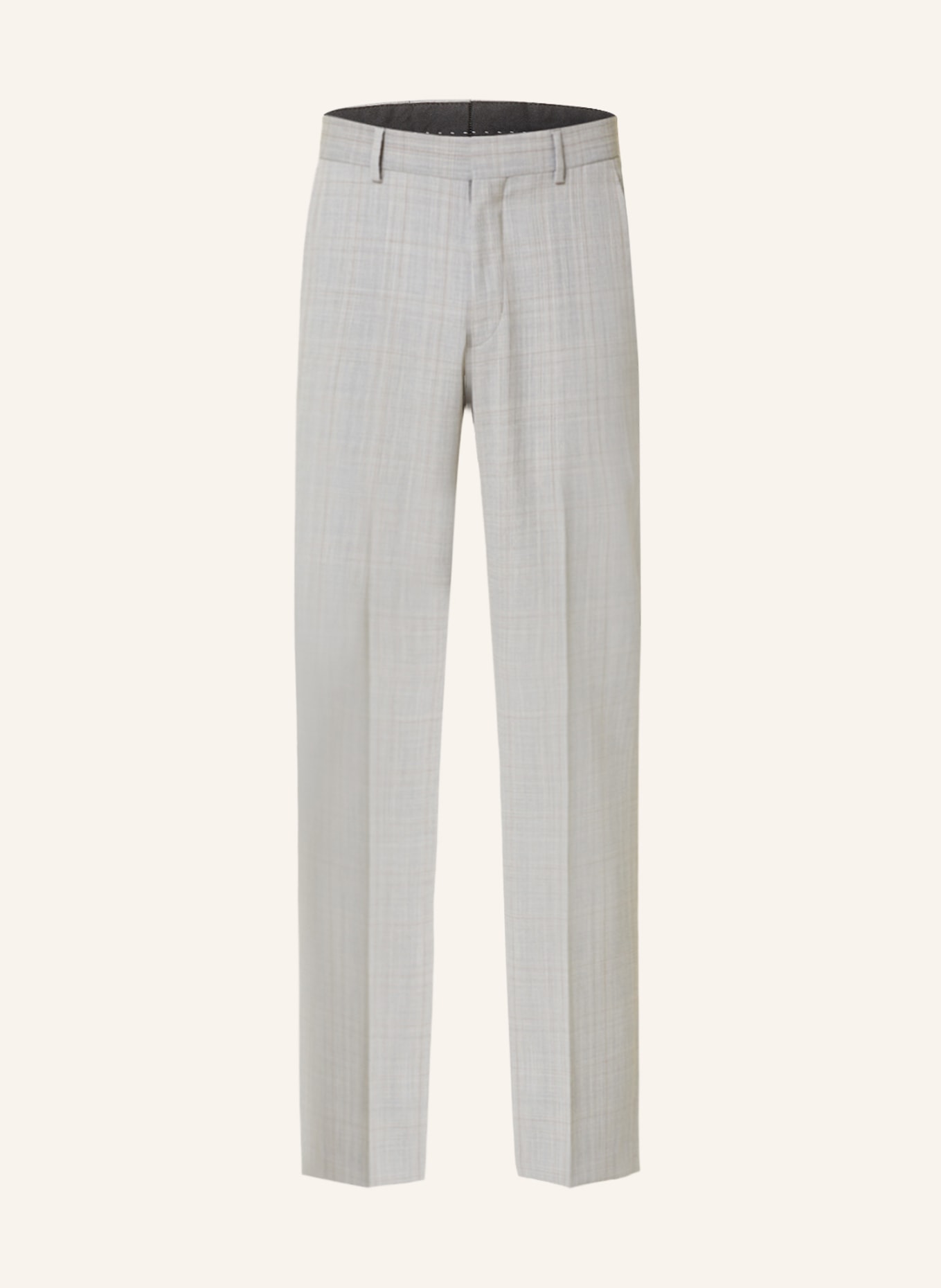 TIGER OF SWEDEN Oblekové kalhoty TENUTAS Straight Fit se lnem, Barva: 1Q8 Grey Shadow (Obrázek 1)