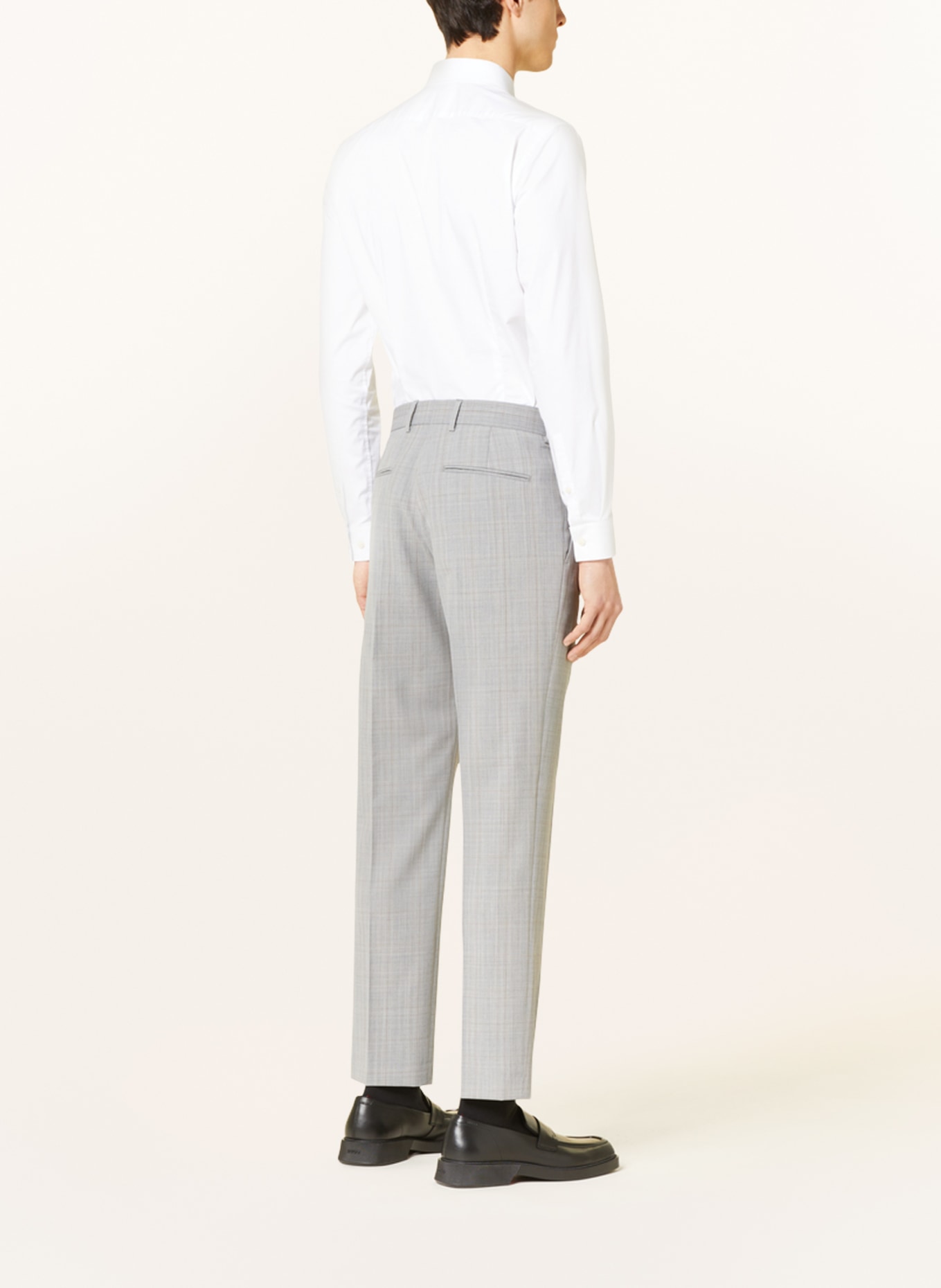 TIGER OF SWEDEN Spodnie garniturowe TENUTAS straight fit z lnem, Kolor: 1Q8 Grey Shadow (Obrazek 4)