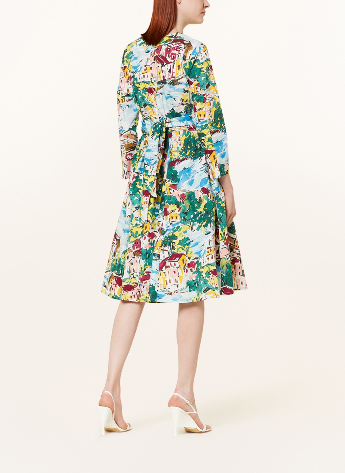 MAX & Co. Kleid RIALTO: HELLBLAU / GRÜN / WEISS