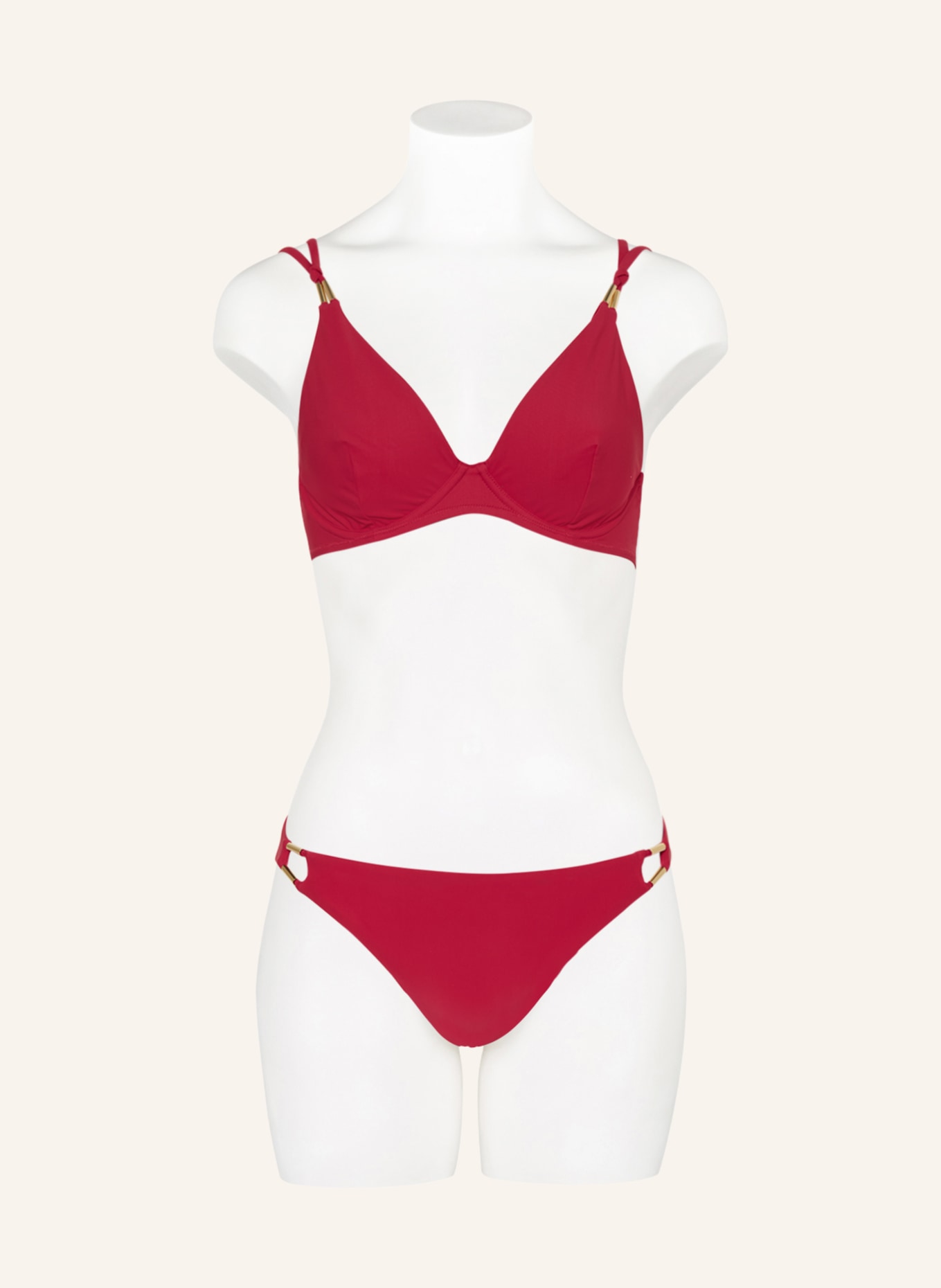 Aubade Underwired bikini top BEACH ESCAPE, Color: DARK RED (Image 2)