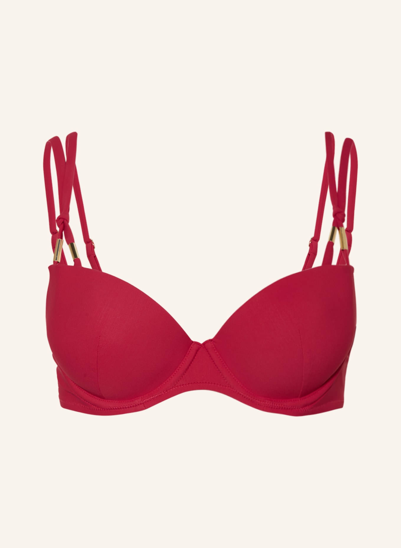 Aubade Push-up bikini top BEACH ESCAPE, Color: DARK RED (Image 1)