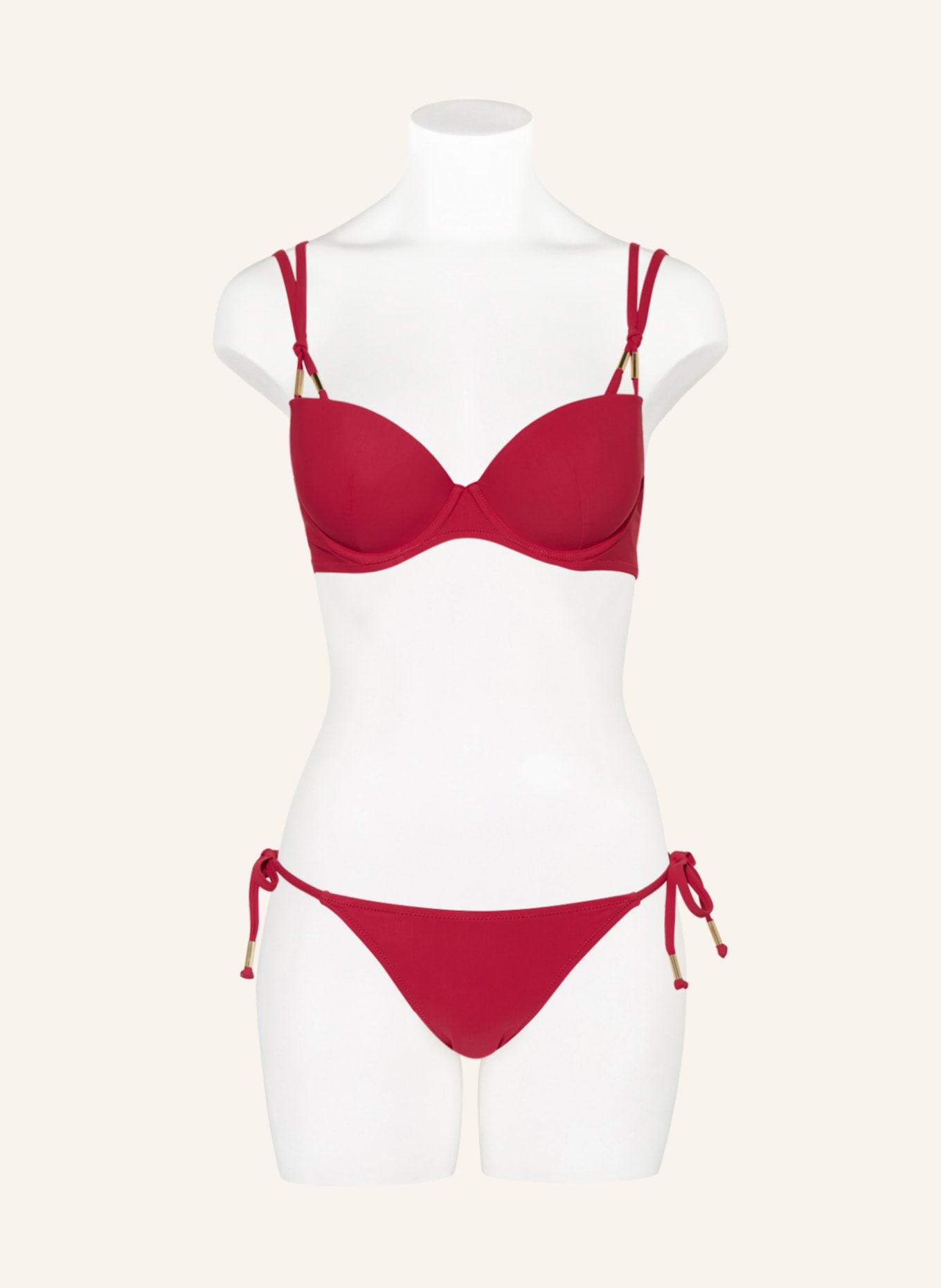 Aubade Push-up bikini top BEACH ESCAPE, Color: DARK RED (Image 2)