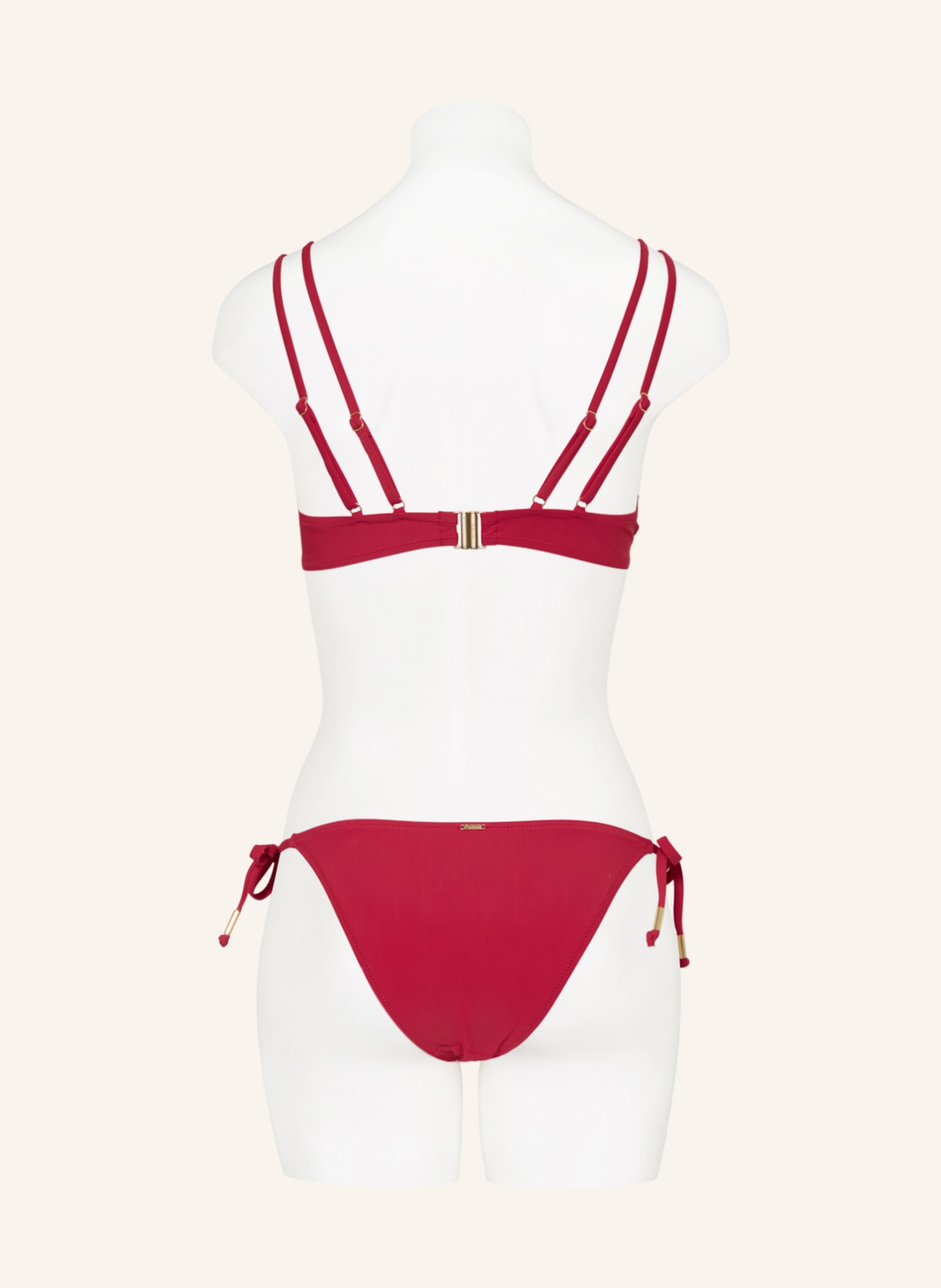 Aubade Push-up bikini top BEACH ESCAPE, Color: DARK RED (Image 3)