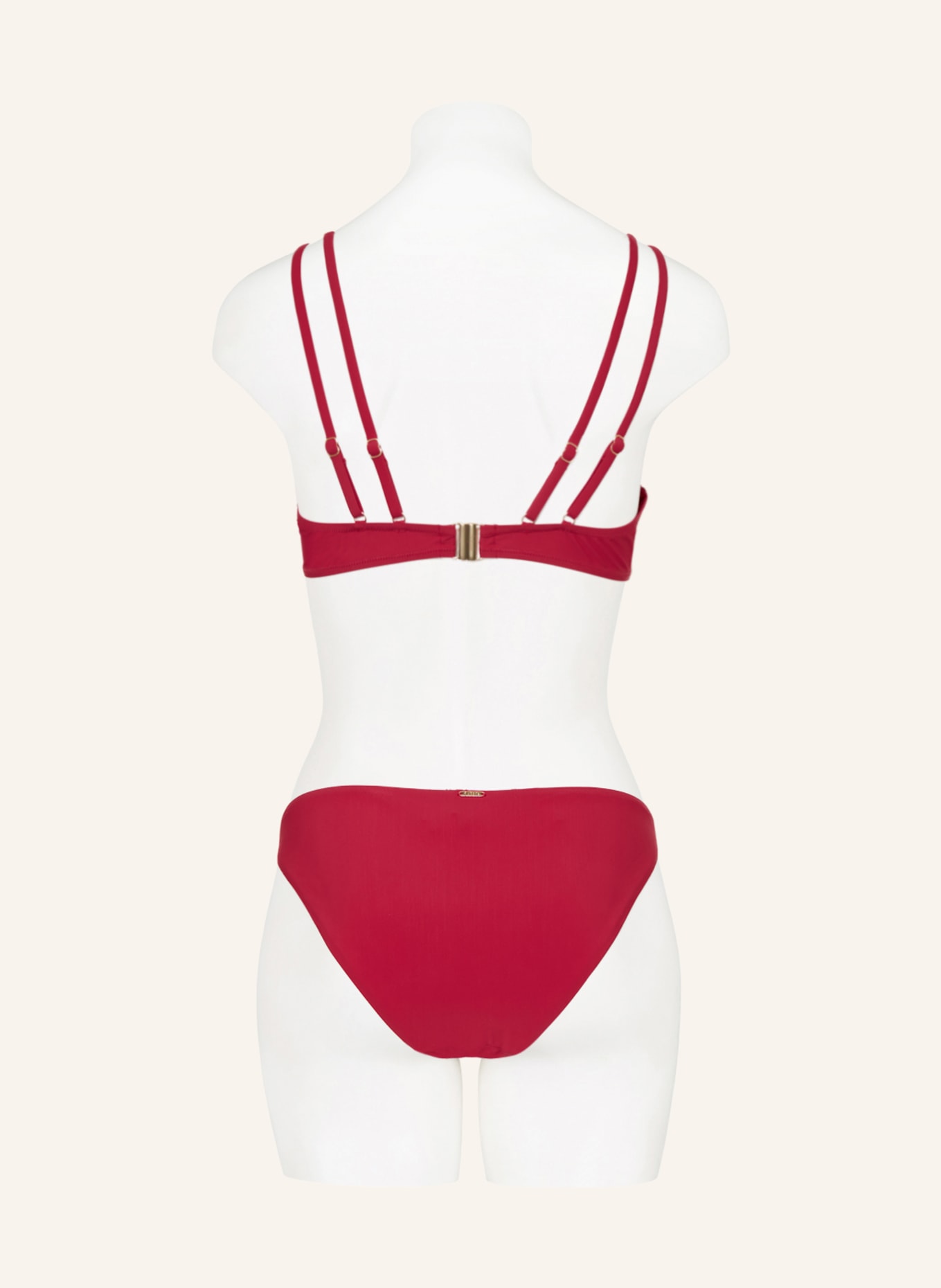 Aubade Basic bikini bottoms BEACH ESCAPE, Color: DARK RED (Image 3)