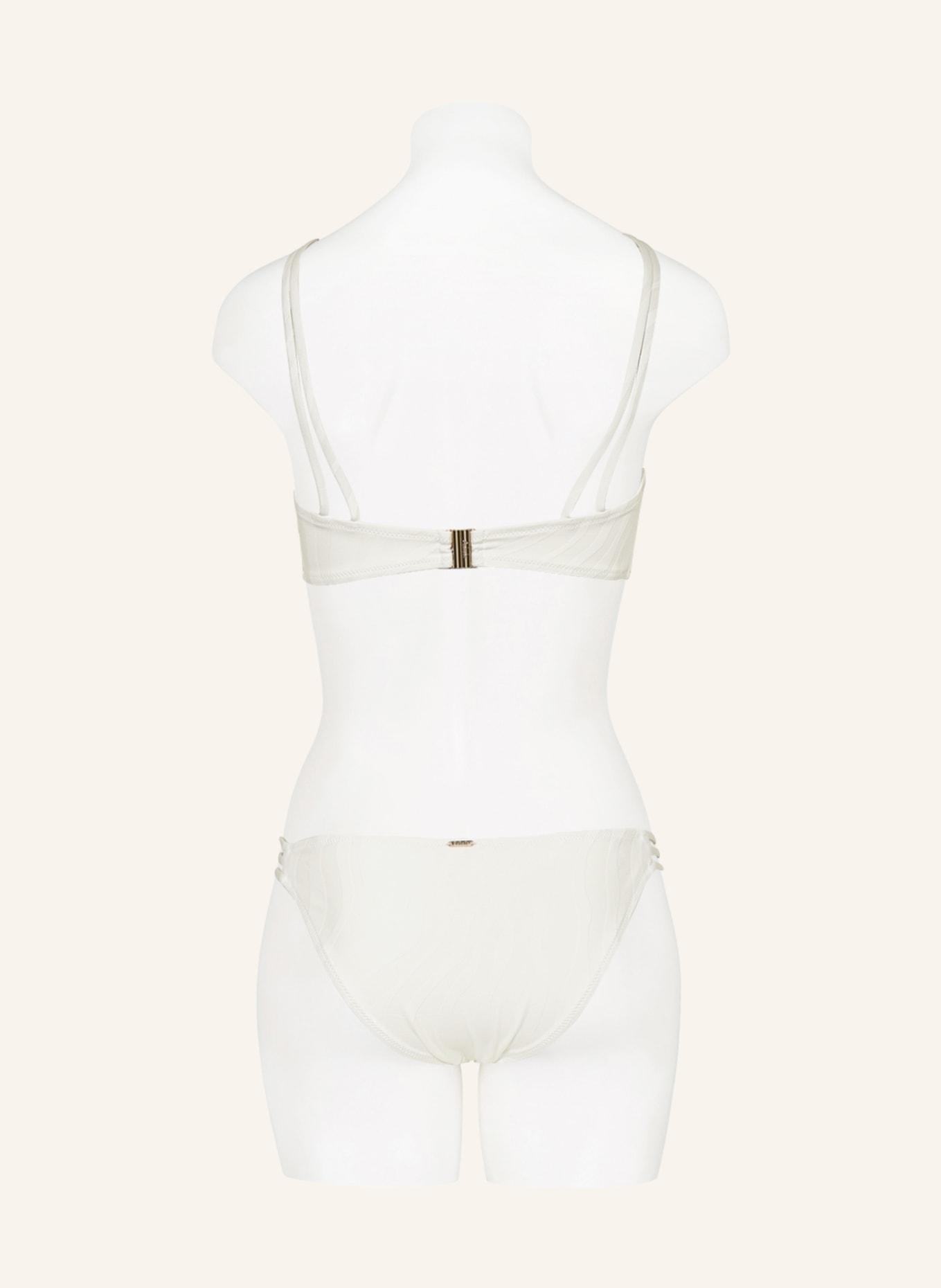 Aubade High-neck bikini top COCONUT SAND, Color: WHITE (Image 3)