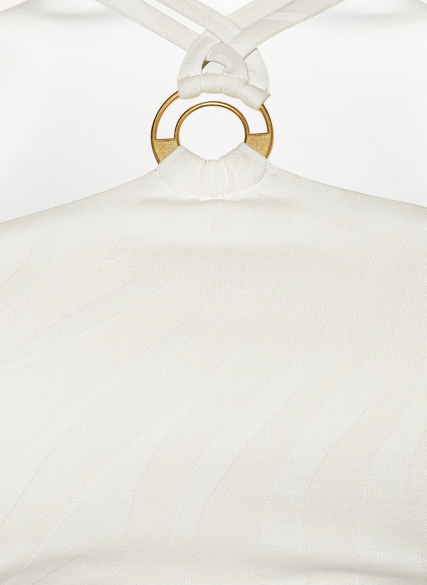 Aubade High-neck bikini top COCONUT SAND, Color: WHITE (Image 4)