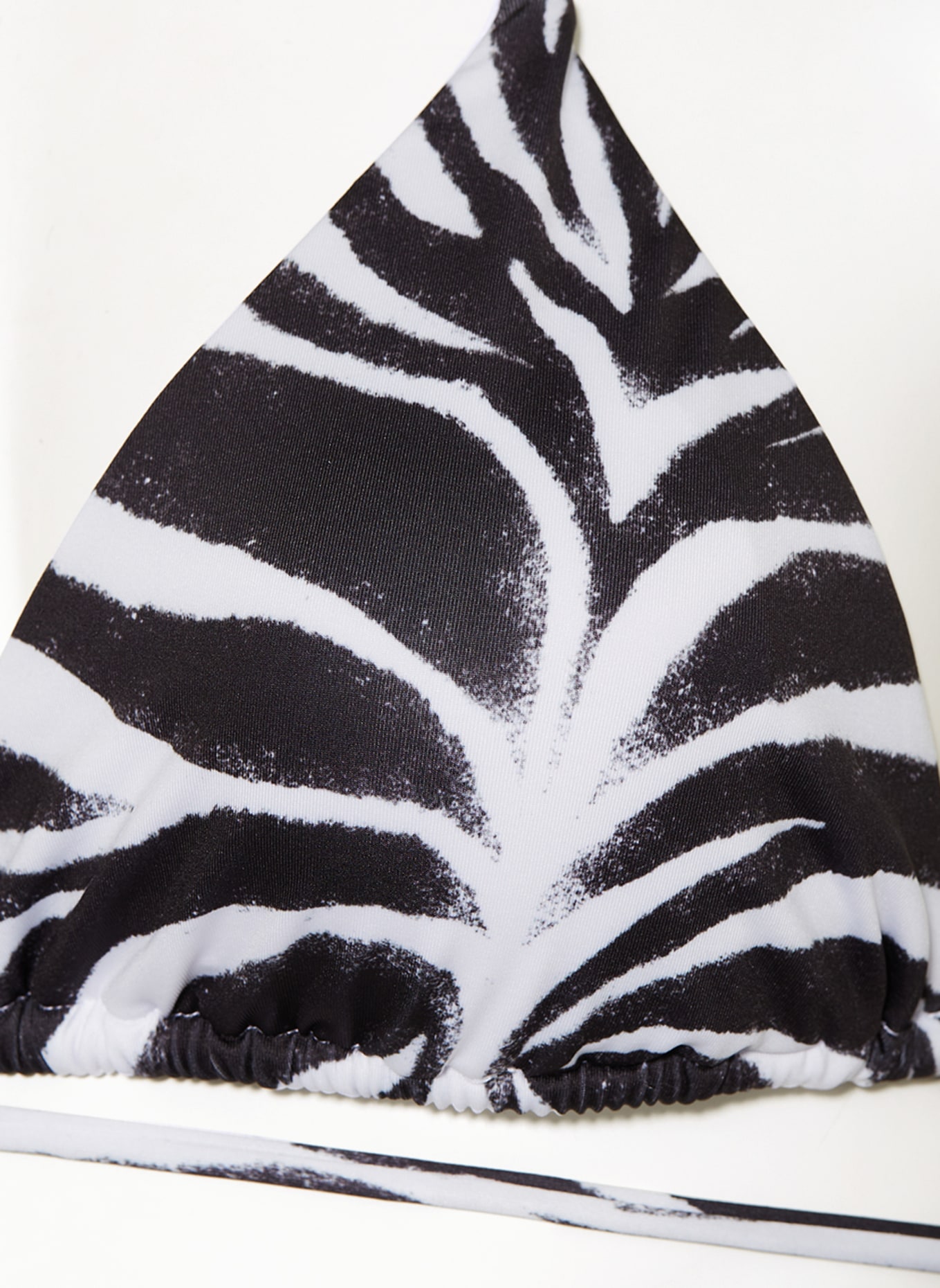 HUGO Triangle bikini top SAVANNA, Color: BLACK/ WHITE (Image 4)