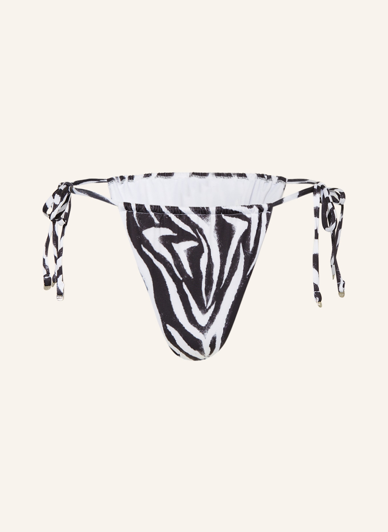 HUGO Triangle bikini bottoms SAVANNA, Color: BLACK/ WHITE (Image 1)