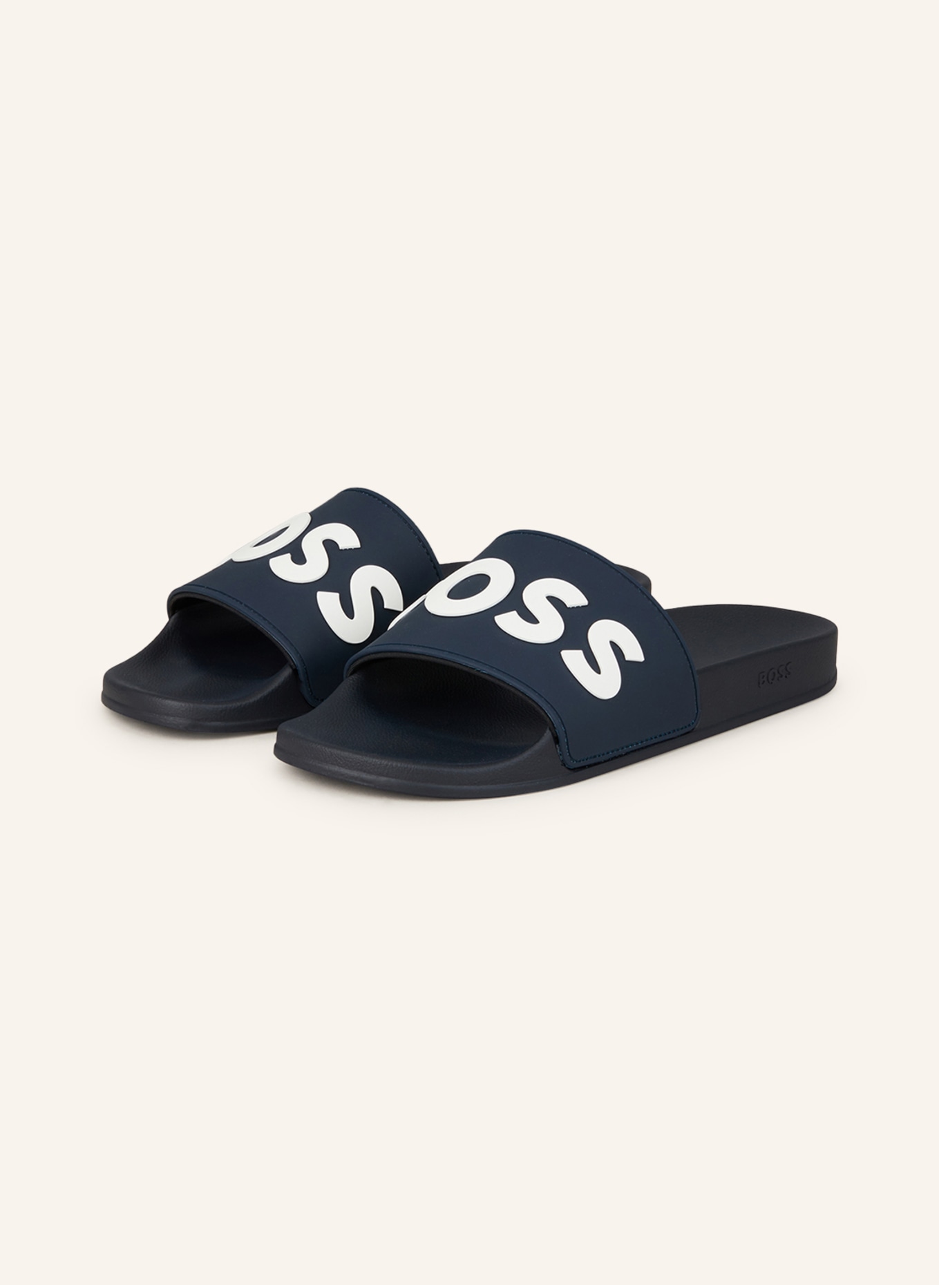 BOSS Slippers KIRK: DONKERBLAUW
