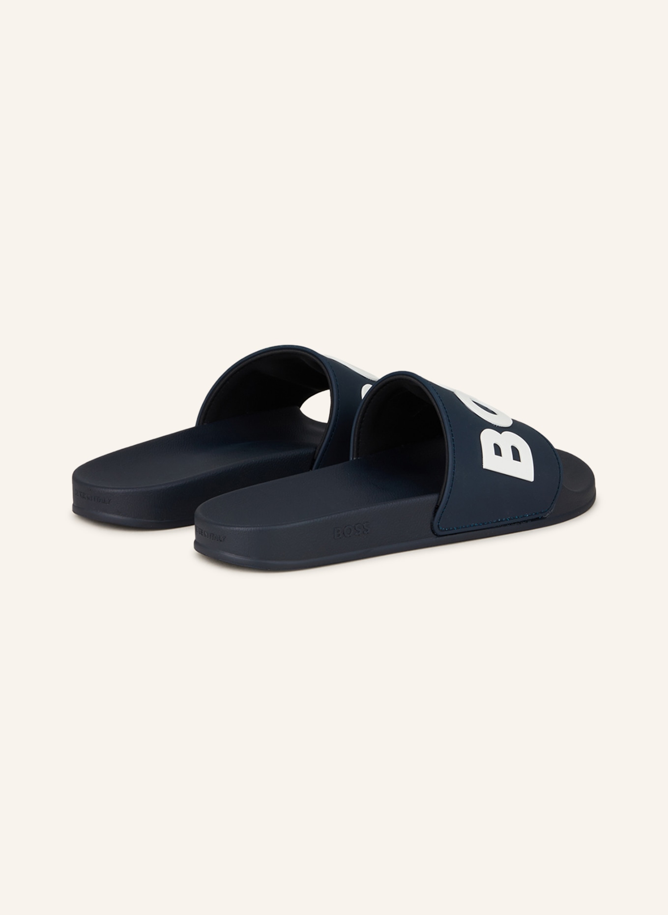 BOSS Slippers KIRK: DONKERBLAUW