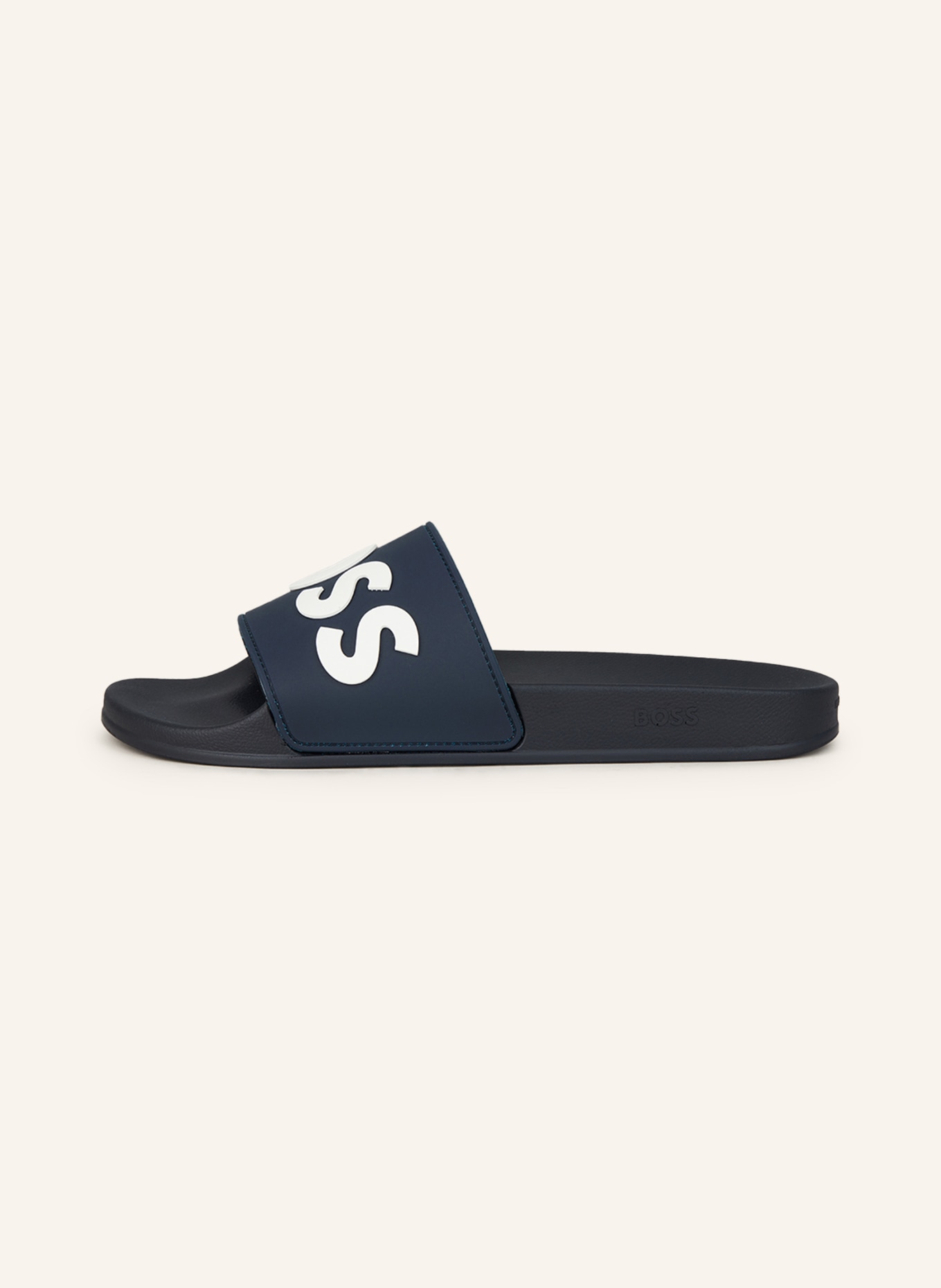 BOSS Slippers KIRK: DONKERBLAUW
