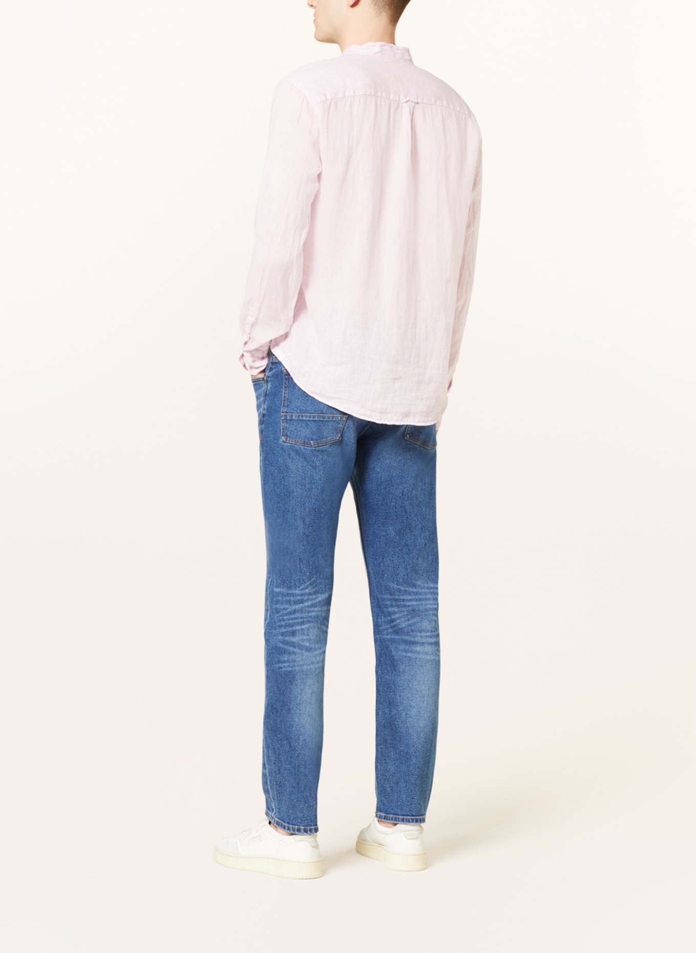 BETTER RICH Leinenhemd Regular Fit mit Stehkragen, Farbe: ROSA (Bild 3)
