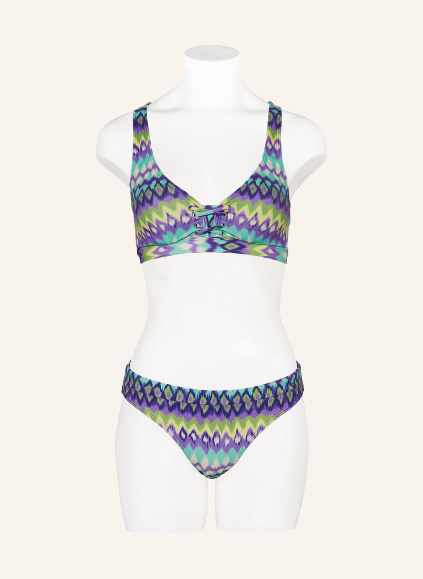 PrimaDonna Basic bikini bottoms HOLIDAY, Color: PURPLE/ LIGHT GREEN (Image 3)